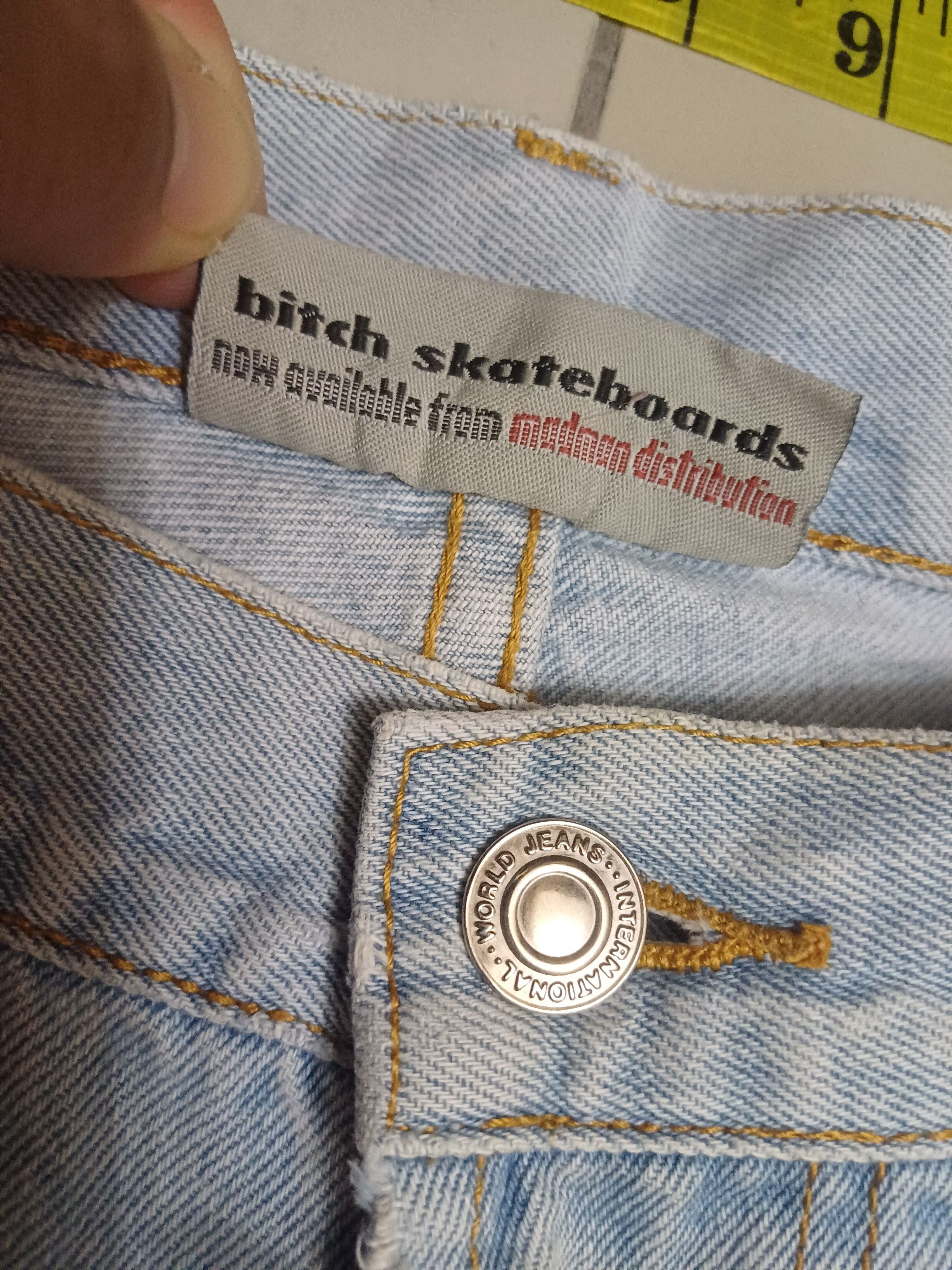 JNCO Vintage y2k/ 90s BITCH SKATEBOARDS baggy jeans Size US 30 / EU 46 - 7 Thumbnail