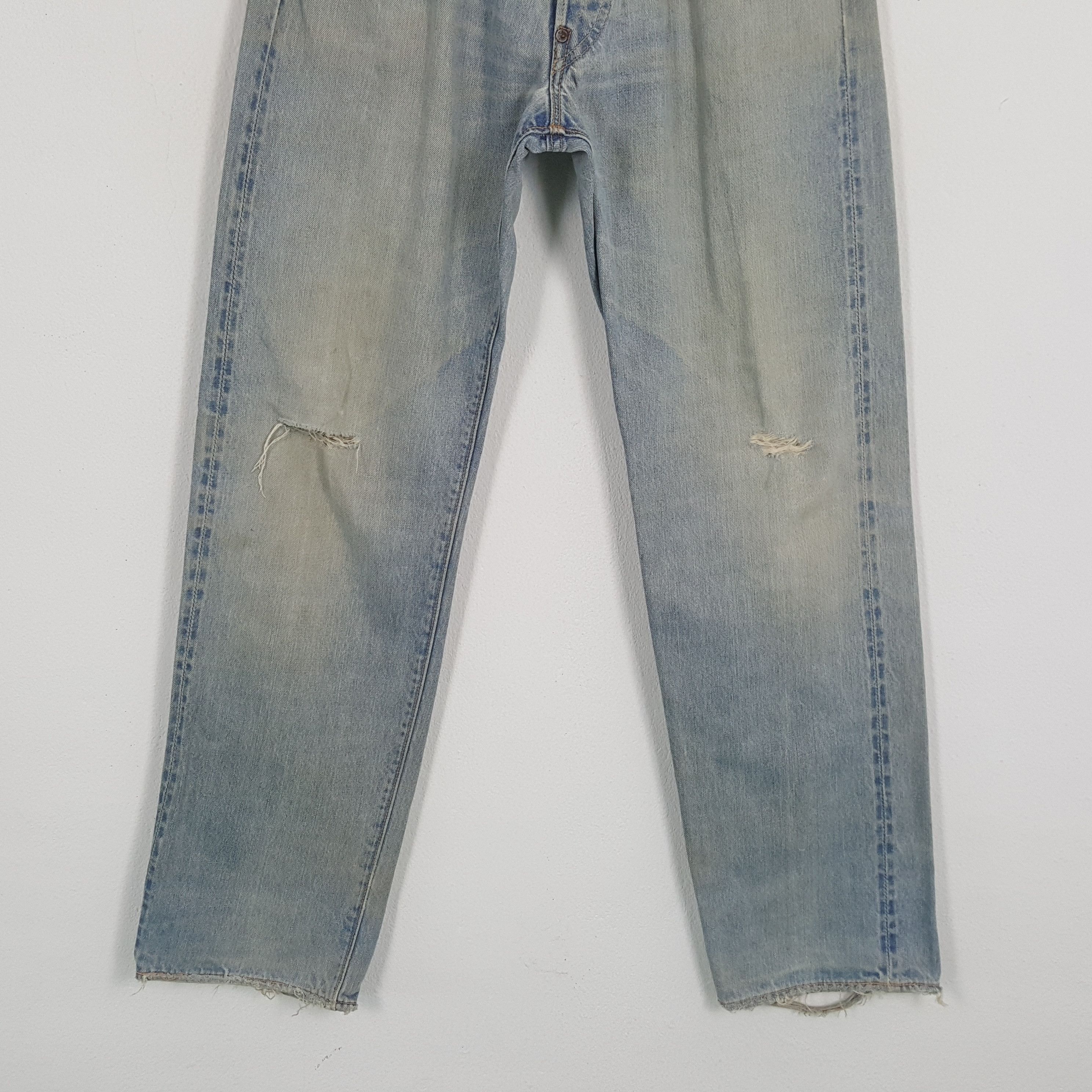 Evisu × Japanese Brand × Vintage Vintage EVISU Japanese Brand Daicock Custom Distressed Jeans Size US 28 / EU 44 - 6 Thumbnail
