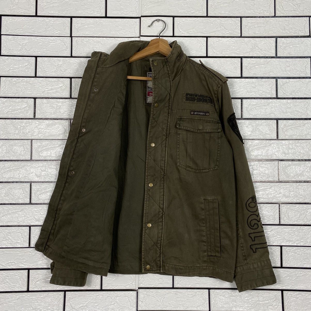 Japanese Brand 📌Vintage Biker Jacket Arizona Tribes Geronimo Big Logo Size US M / EU 48-50 / 2 - 17 Thumbnail