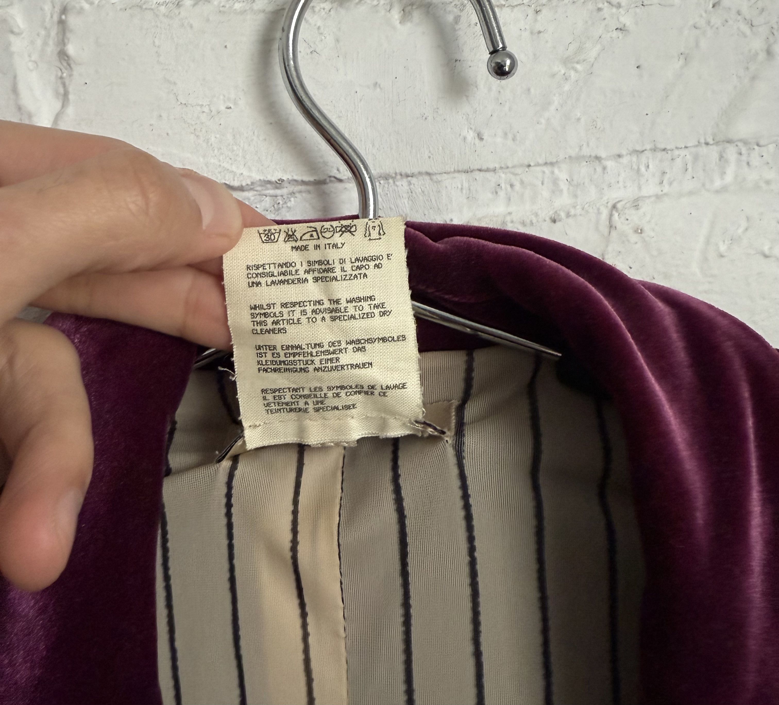FUZZI Fuzzi Jean Paul Gaultier velour purple blazer Size M / US 6-8 / IT 42-44 - 4 Thumbnail