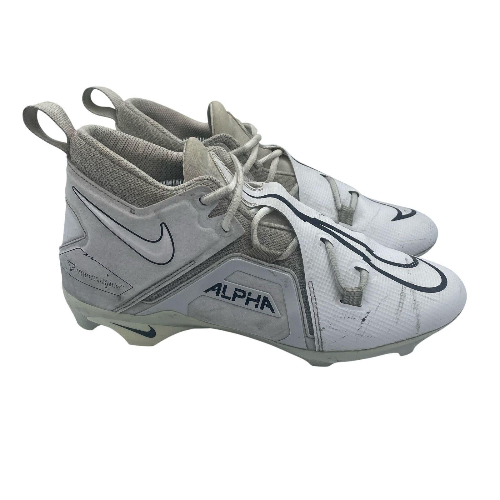 Nike Nike Alpha Menace Pro Football Cleats White Platinum Mens 11 Size US 11 / EU 44 - 1 Thumbnail