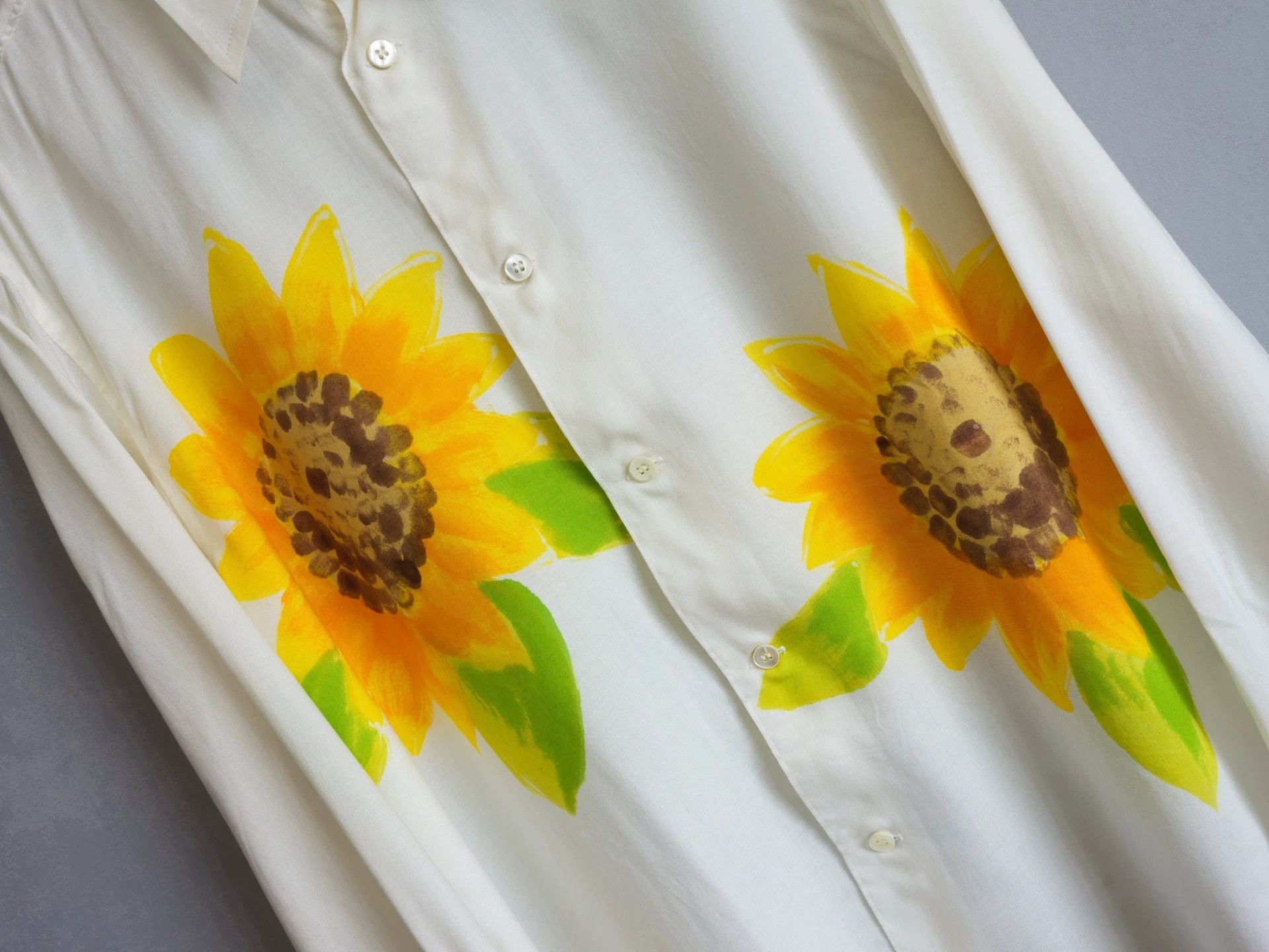 Yohji Yamamoto Yohji Yamamoto 96SS Sunflower Shirt M Size US M / EU 48-50 / 2 - 7 Thumbnail
