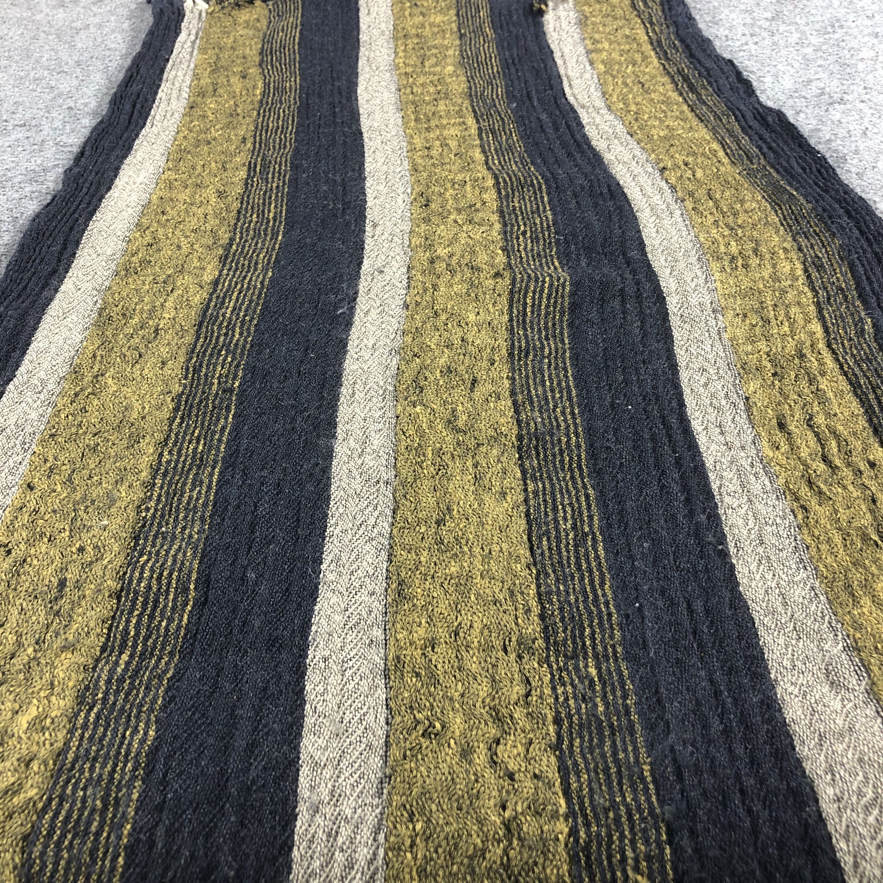 Katharine Hamnett London Katahrine Hamnett London Striped Wool Scarf Muffler V673 Size ONE SIZE - 5 Thumbnail