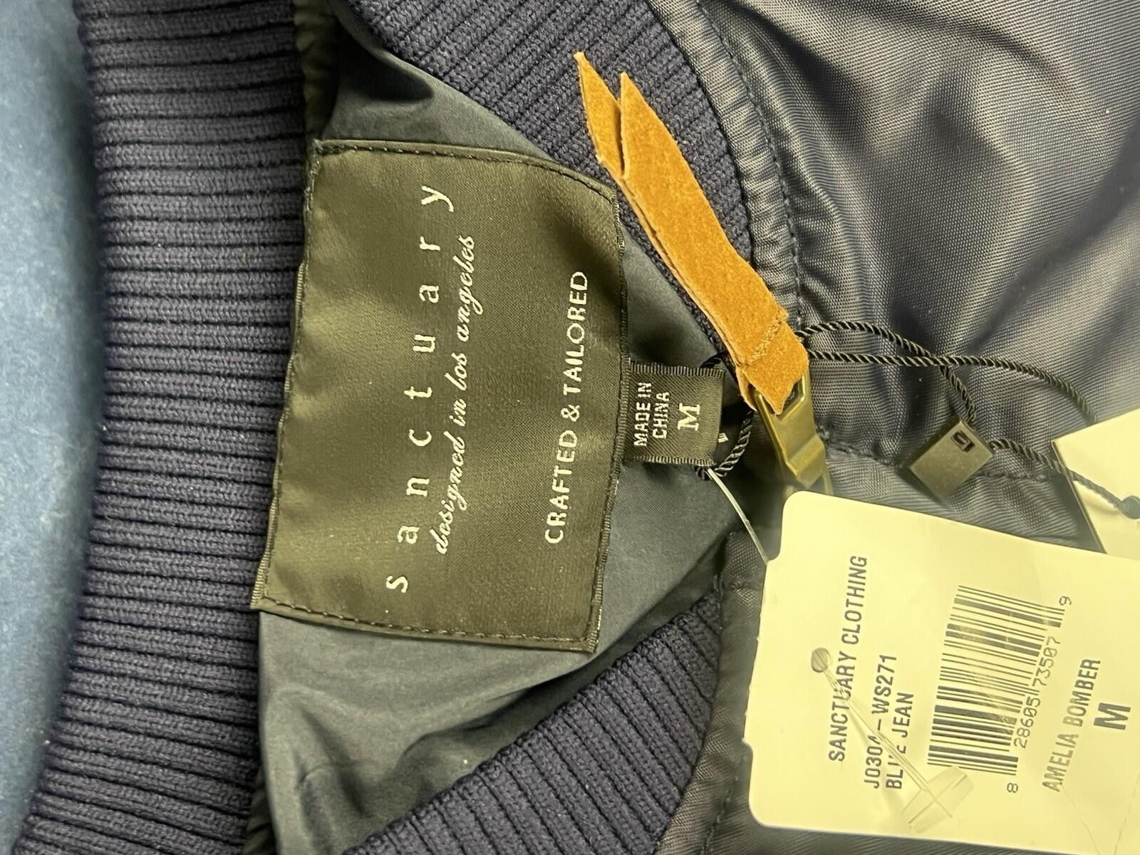 Sanctuary Sanctuary Weather Resistant Bomber Jacket Blue Size M Size M / US 6-8 / IT 42-44 - 9 Thumbnail