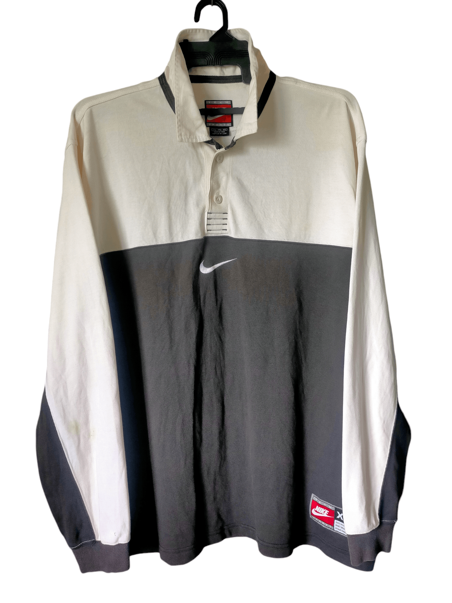 Nike Vintage Nike Center Polo Rugby Shirt Size US XXL / EU 58 / 5 - 2 Thumbnail