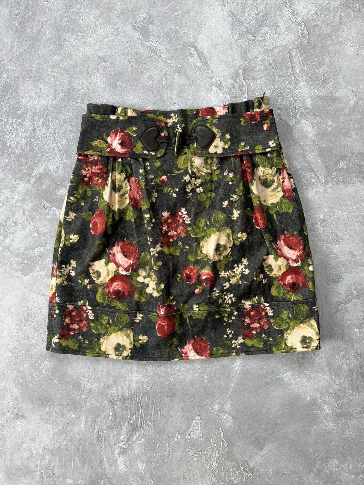 Moschino Love Moschino Cotton skirt Floral Flower Multicolor Size US6 Size 28" / US 6 / IT 42 - 1 Thumbnail