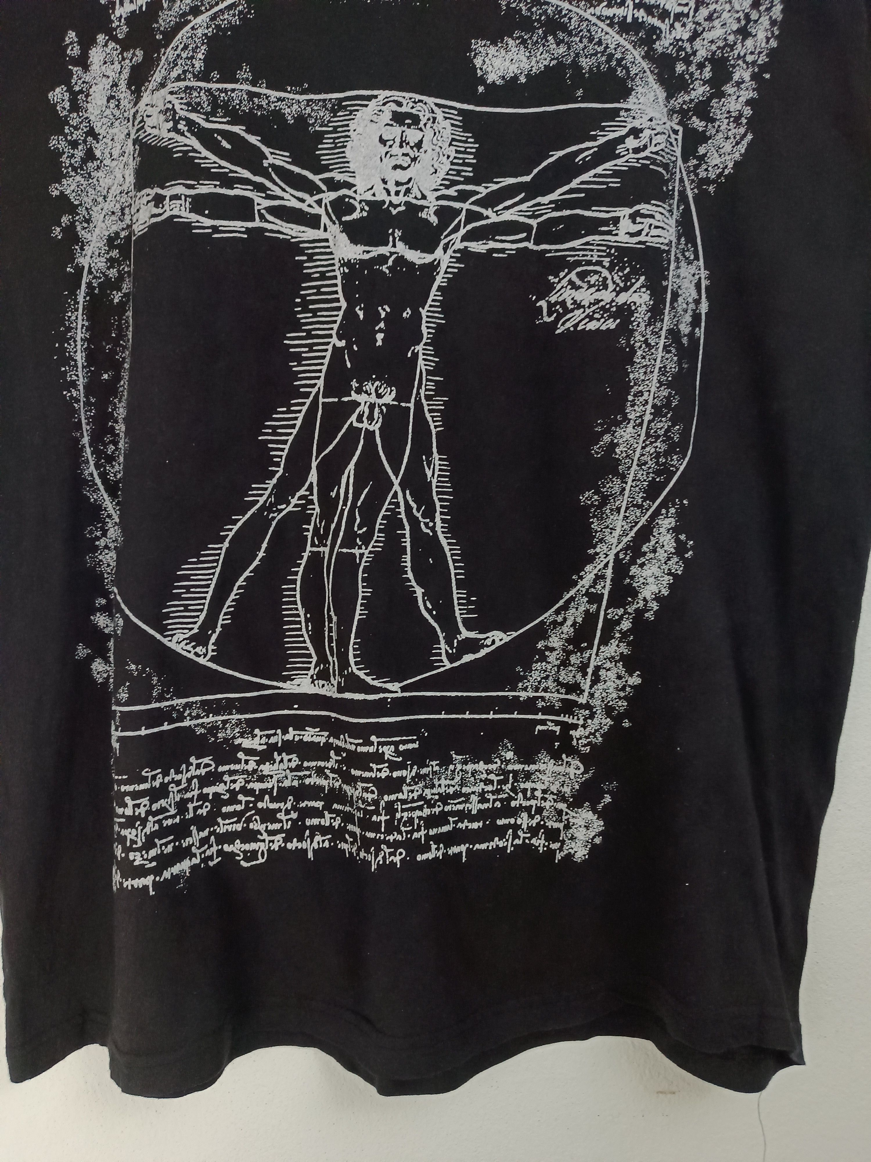 Other VINTAGE LEONARDO DAVINCI VITRUVIAN MAN ART TEE gogh dali Size US XL / EU 56 / 4 - 7 Thumbnail