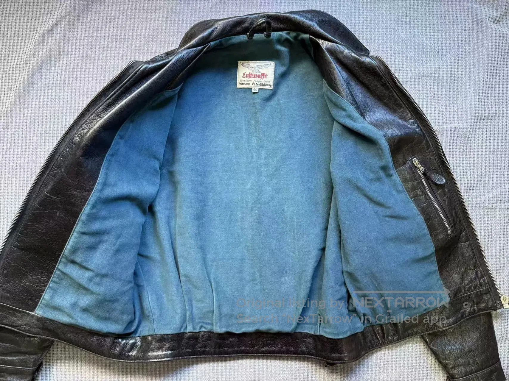 Eastman Leather Clothing Eastman Leather German Pilot Jacket. Size US XXS / EU 40 - 8 Thumbnail