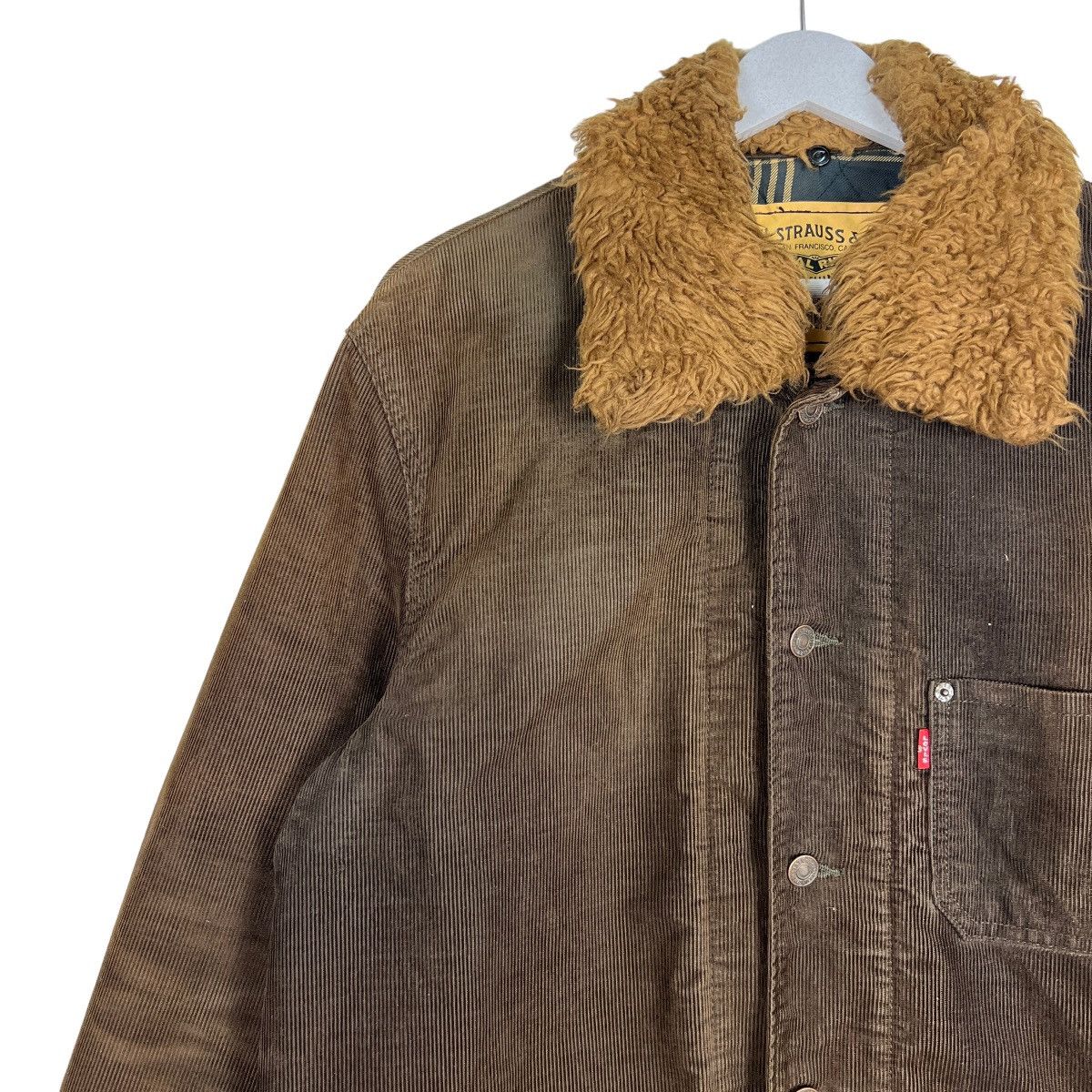 Levi's 🔥 LEVIS RED TAB FUR TRIM CORDUROY JACKET Size US XL / EU 56 / 4 - 7 Thumbnail