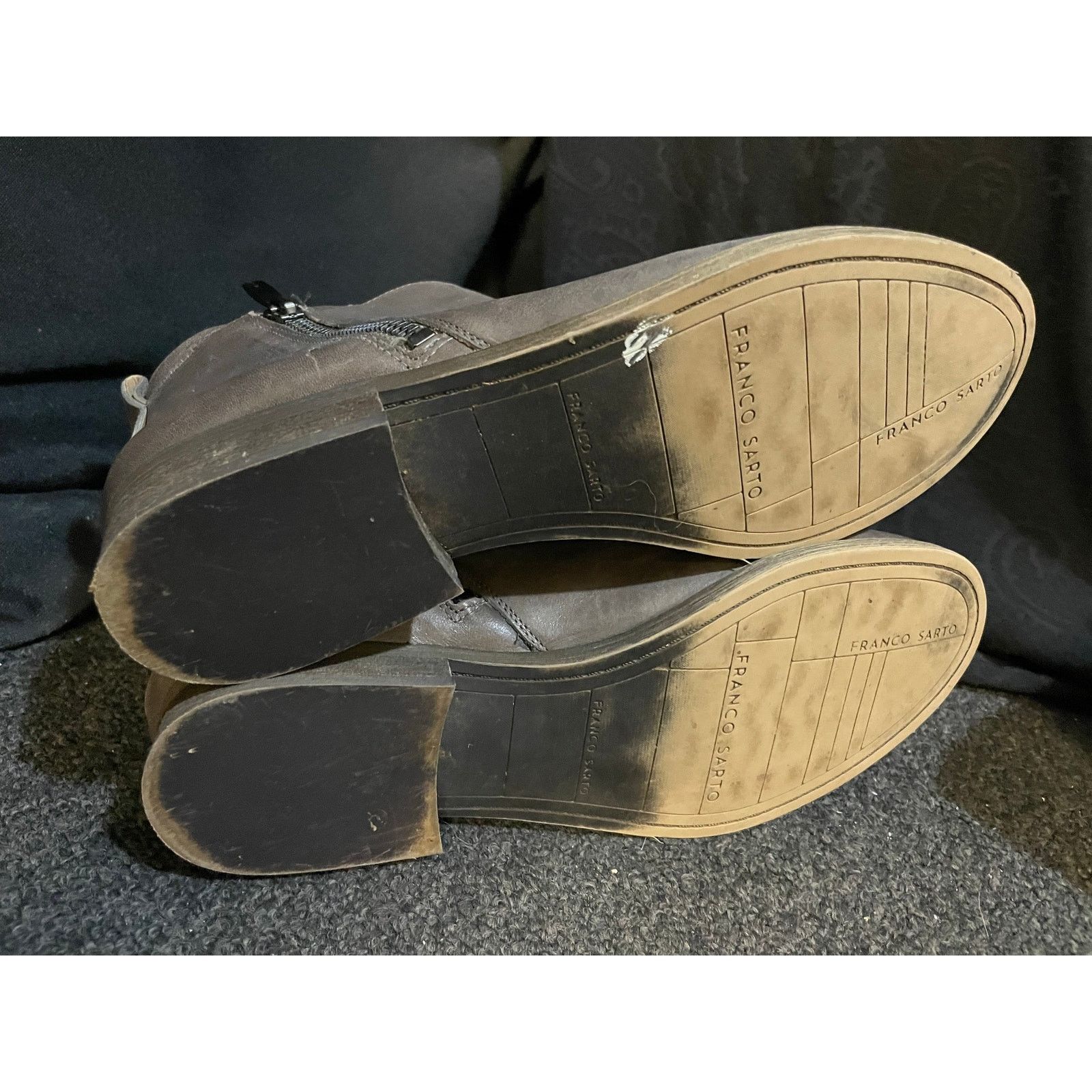Franco Sarto Franco Sarto Keegan Ankle Boots Gray Double Zipper Women Size US 7.5 / IT 37.5 - 7 Thumbnail