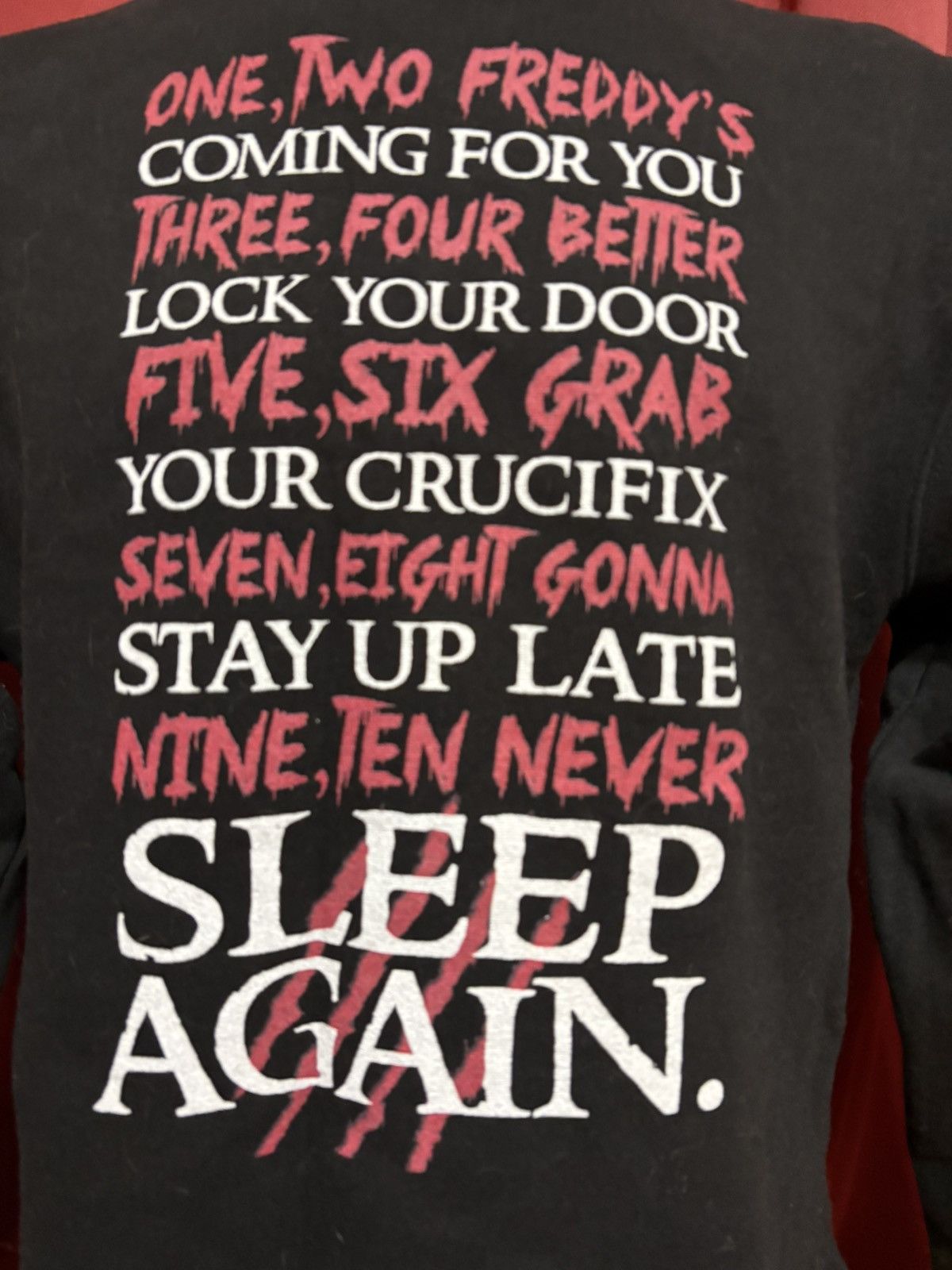 Vintage Vintage Freddy Kruger Sweatshirt Never Sleep Again Countdown Size US M / EU 48-50 / 2 - 3 Thumbnail