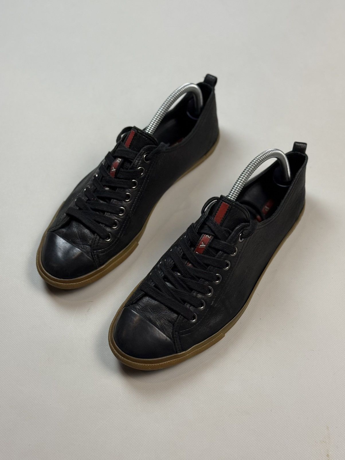 Prada Prada Men’s Leather Low Top Lace Up Sneakers Shoes Size US 8.5 / EU 41-42 - 20 Thumbnail