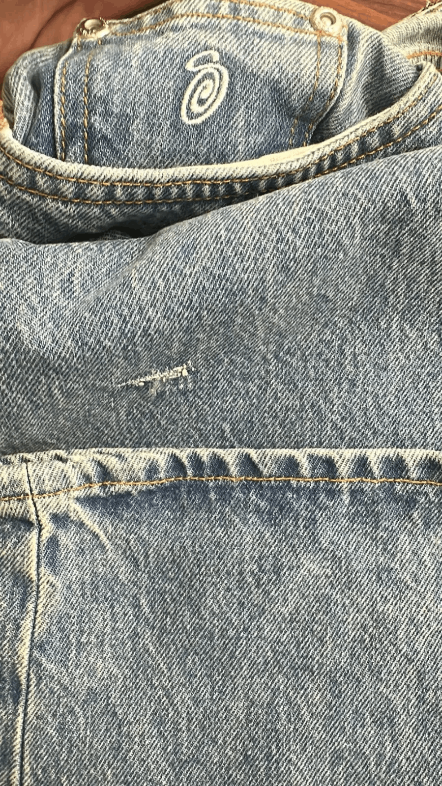 Stussy Stussy Big Ol Jean Washed Blue Size 34 Size US 34 / EU 50 - 4 Thumbnail