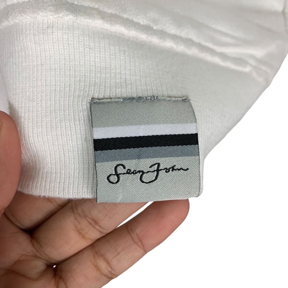 Sean John SEAN JOHN Embroidery Small Logo White Jacket #1134-C52 Size US XL / EU 56 / 4 - 12 Thumbnail