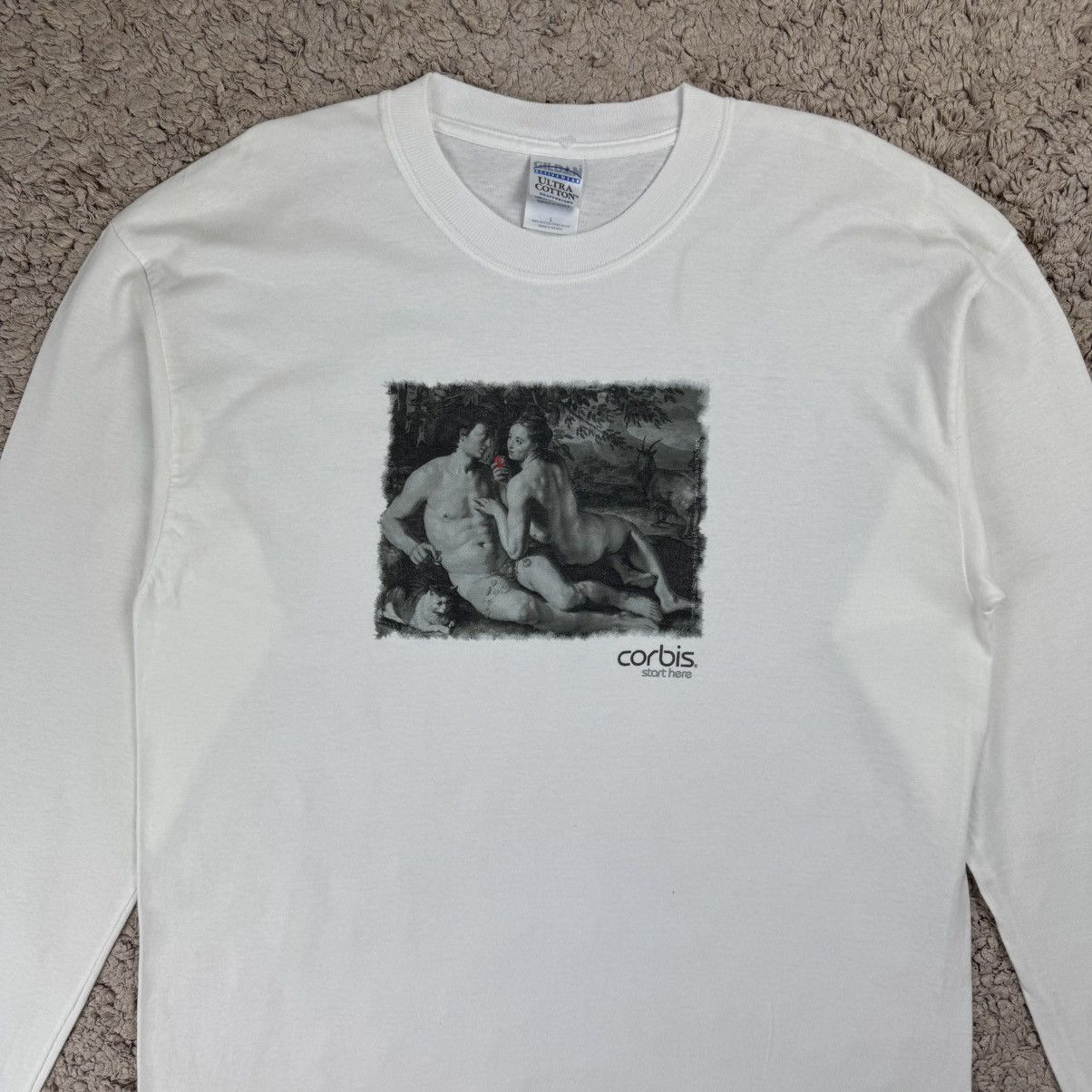 Vintage Vintage Art The Fall of Man Graphic Photo T-shirt Size US L / EU 52-54 / 3 - 5 Thumbnail