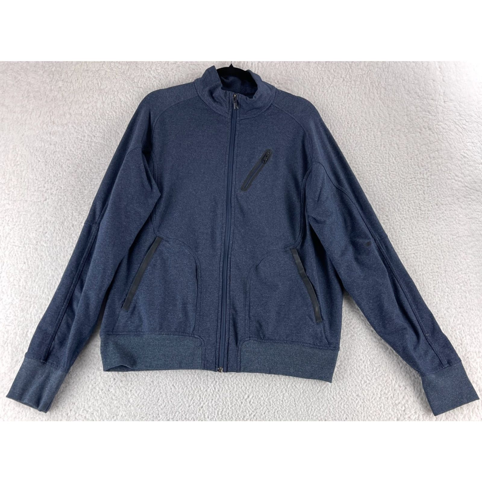 Lululemon Lululemon Jacket Mens Size XXL Blue Long Sleeve Full Zip Mock Neck Zipper Pocket Size US XXL / EU 58 / 5 - 2 Thumbnail