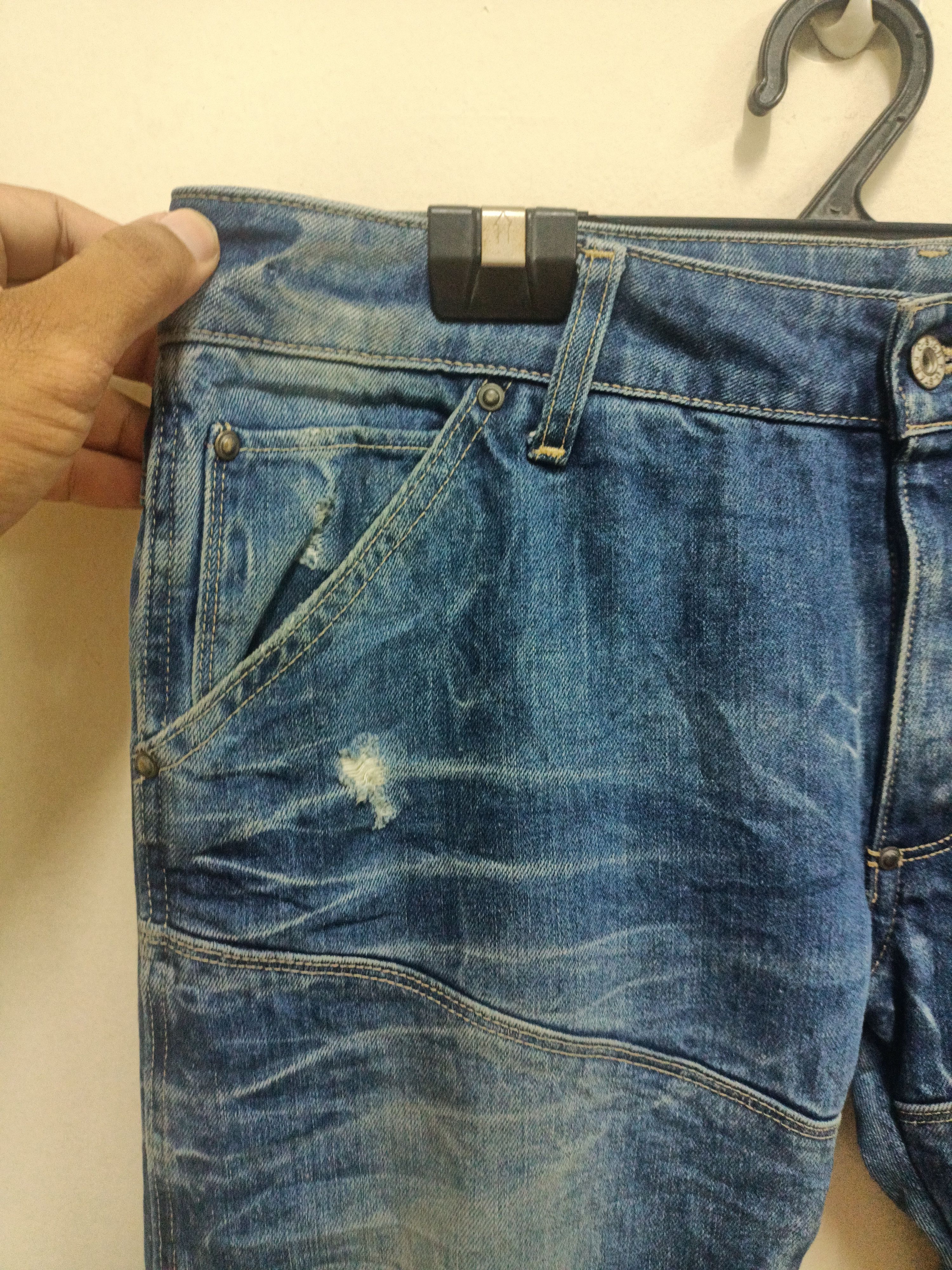 G-Star G-Star Raw Distress Rider Jeans Size US 36 / EU 52 - 4 Thumbnail