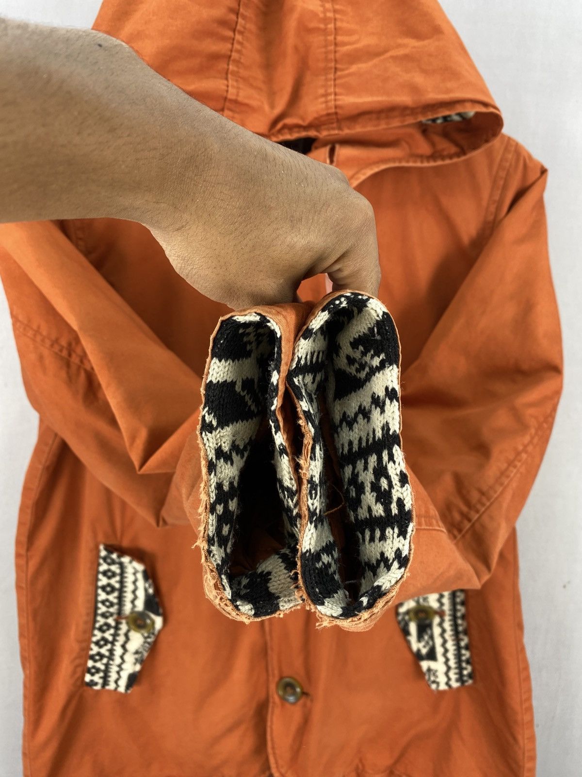 Japanese Brand Titicaca Navajo Native Long Jacket With Hoodie Size M / US 6-8 / IT 42-44 - 8 Thumbnail