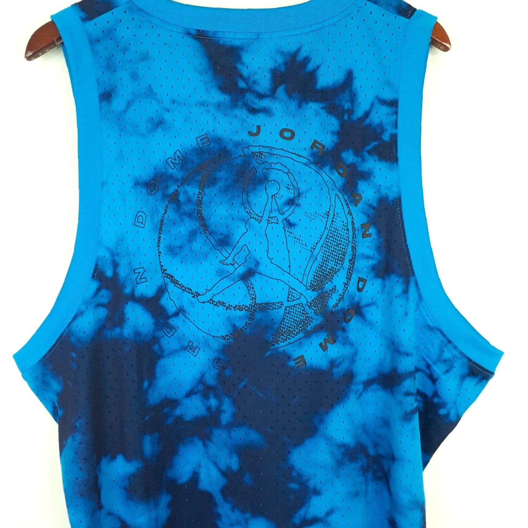Jordan Brand Nike Dri Fit Jordan Sport Tank Top Muscle Shirt Mens XL Open Arm Openings Blue Polyester Sleeveless Pullover Activewear Basketball Sports Shirt Size US XL / EU 56 / 4 - 7 Thumbnail