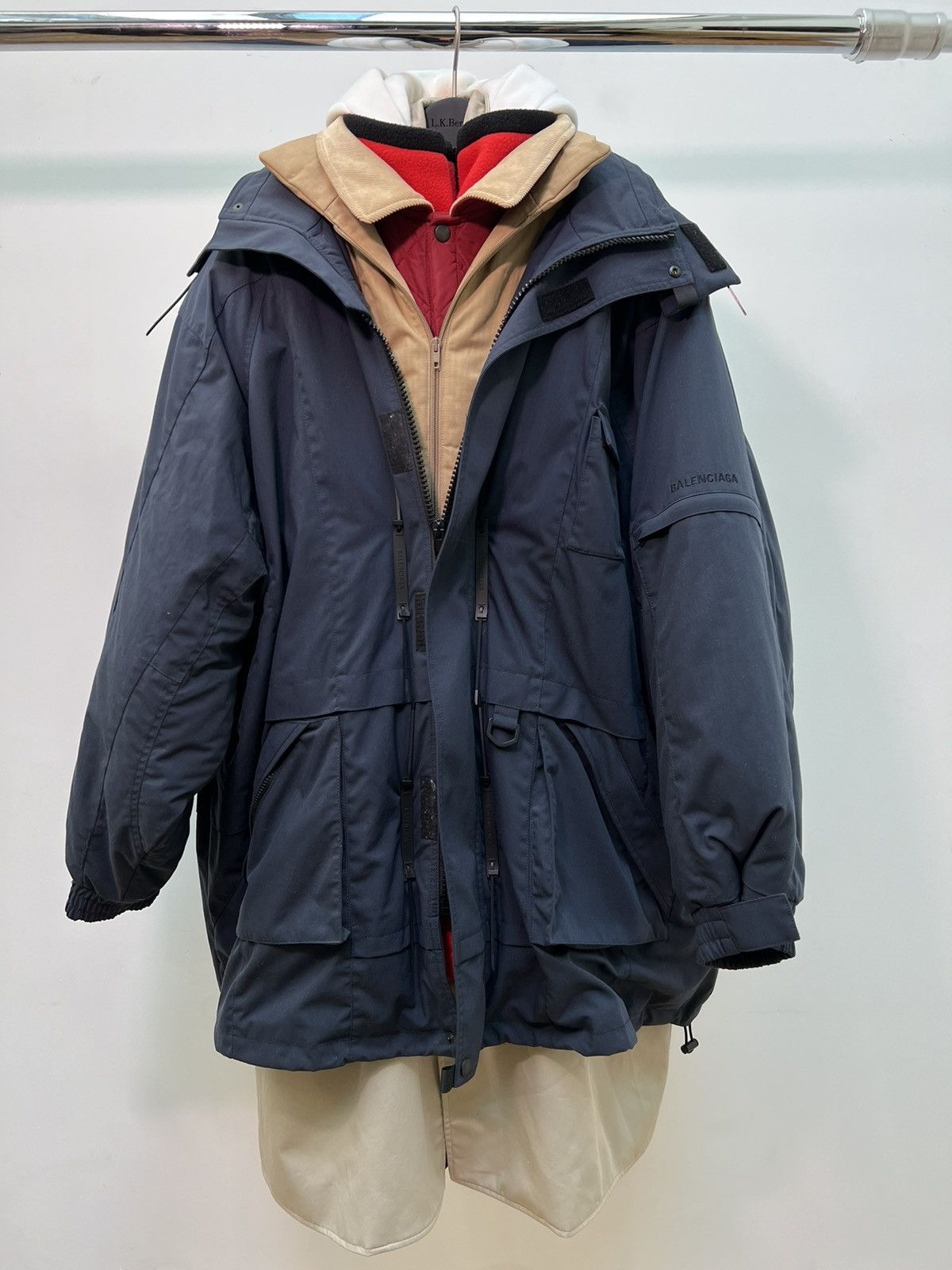 Balenciaga Balenciaga AW18 7 Layer Parka Jacket Size US L / EU 52-54 / 3 - 9 Thumbnail