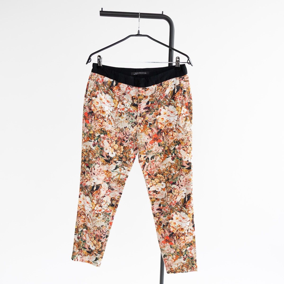 Zara Zara Womens Floral Trousers Multicolor Pants Pockets Casual Size 30" / US 8 / IT 44 - 1 Thumbnail