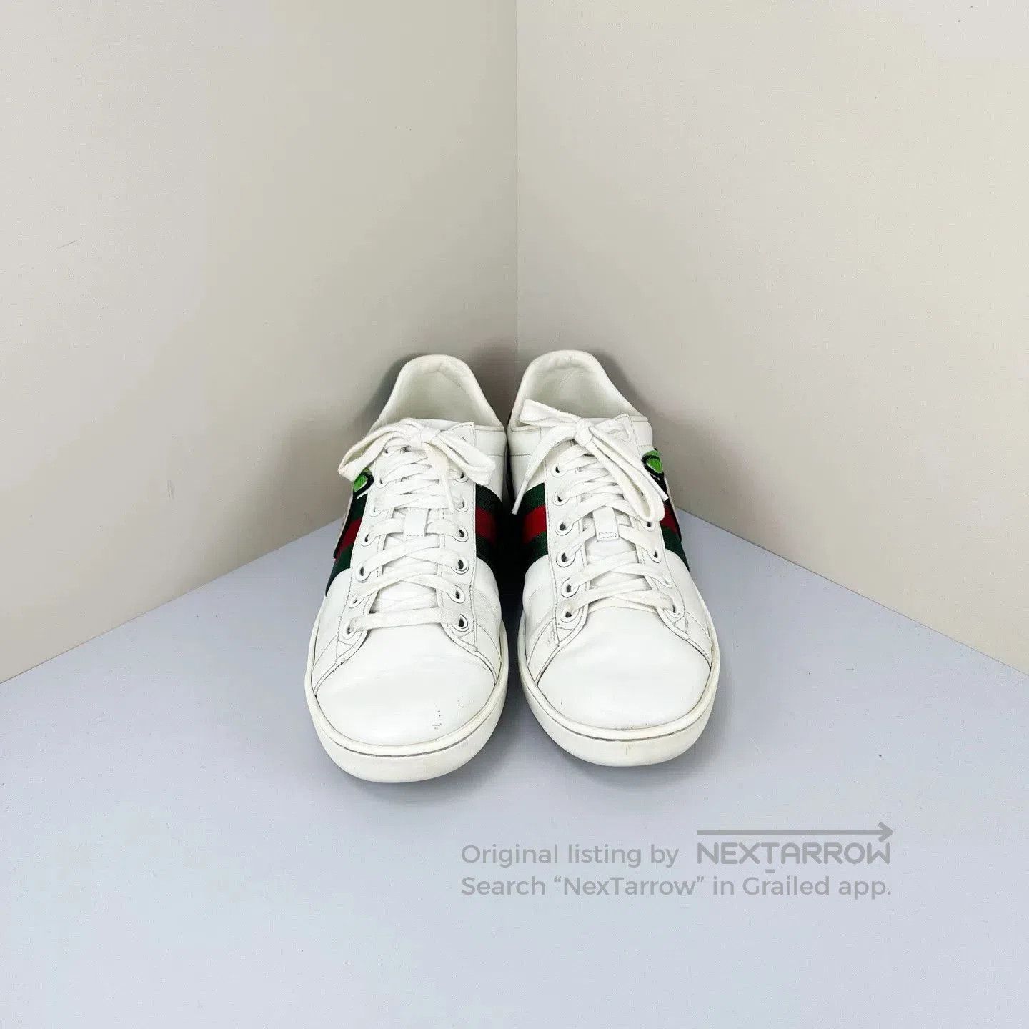 Gucci Gucci Double G Apple Embroidery White Sneakers. Size US 5.5 / IT 35.5 - 2 Thumbnail