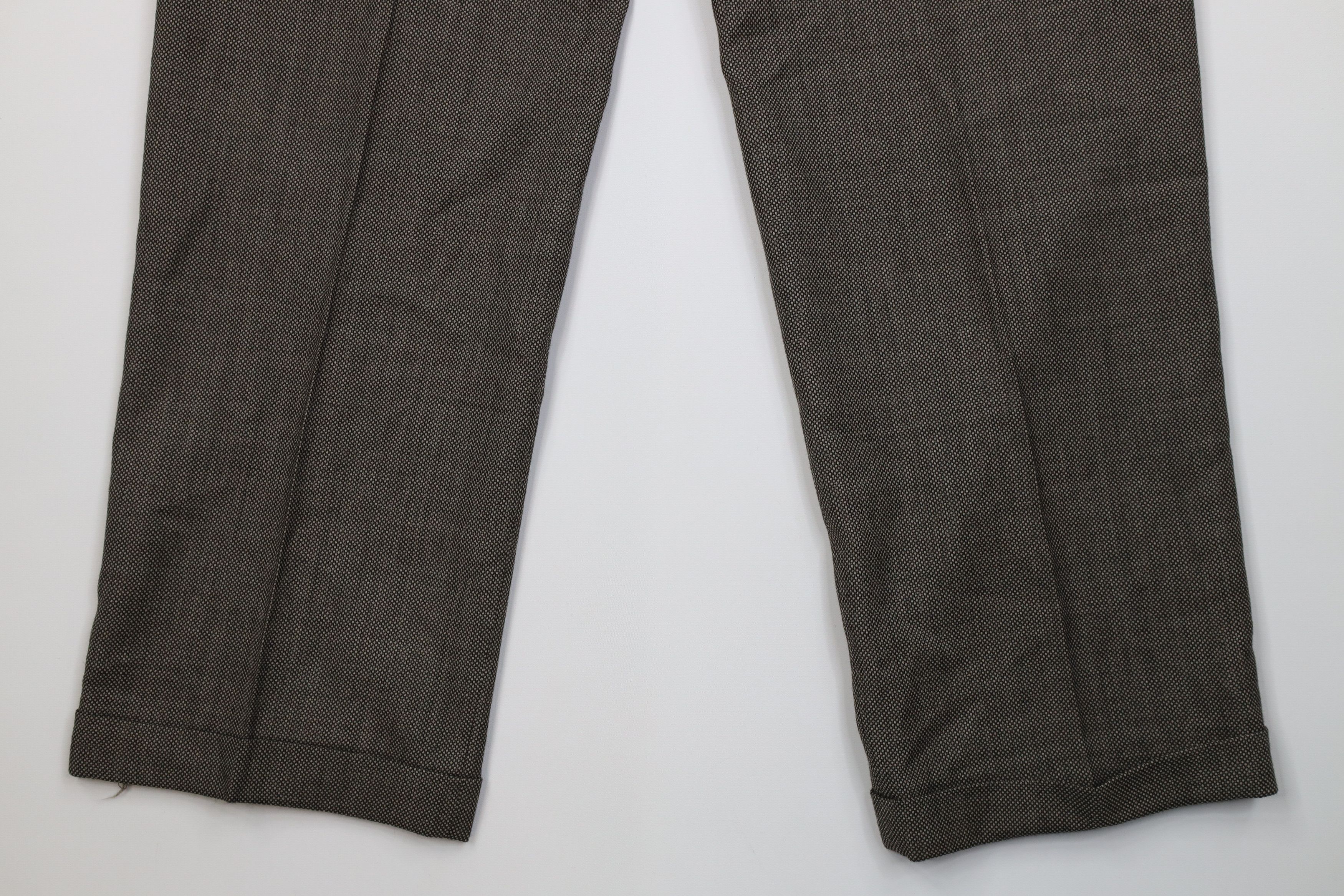 Vintage Vintage 70s Streetwear Knit Wide Leg Chino Pants Brown USA Size US 36 / EU 52 - 9 Thumbnail