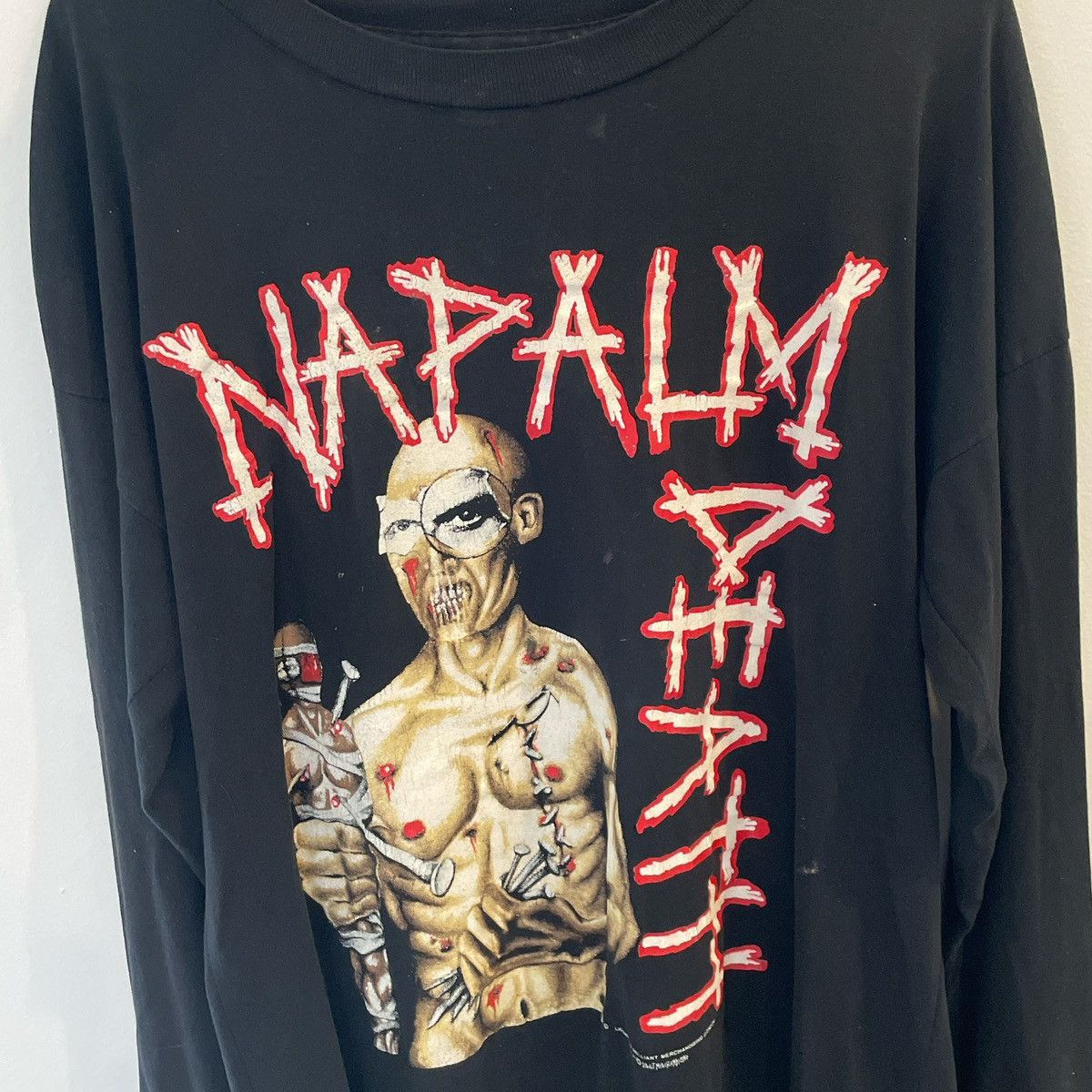 Vintage Rare 1991 Napalm Death Utopia Banished L/S Size US XL / EU 56 / 4 - 2 Thumbnail