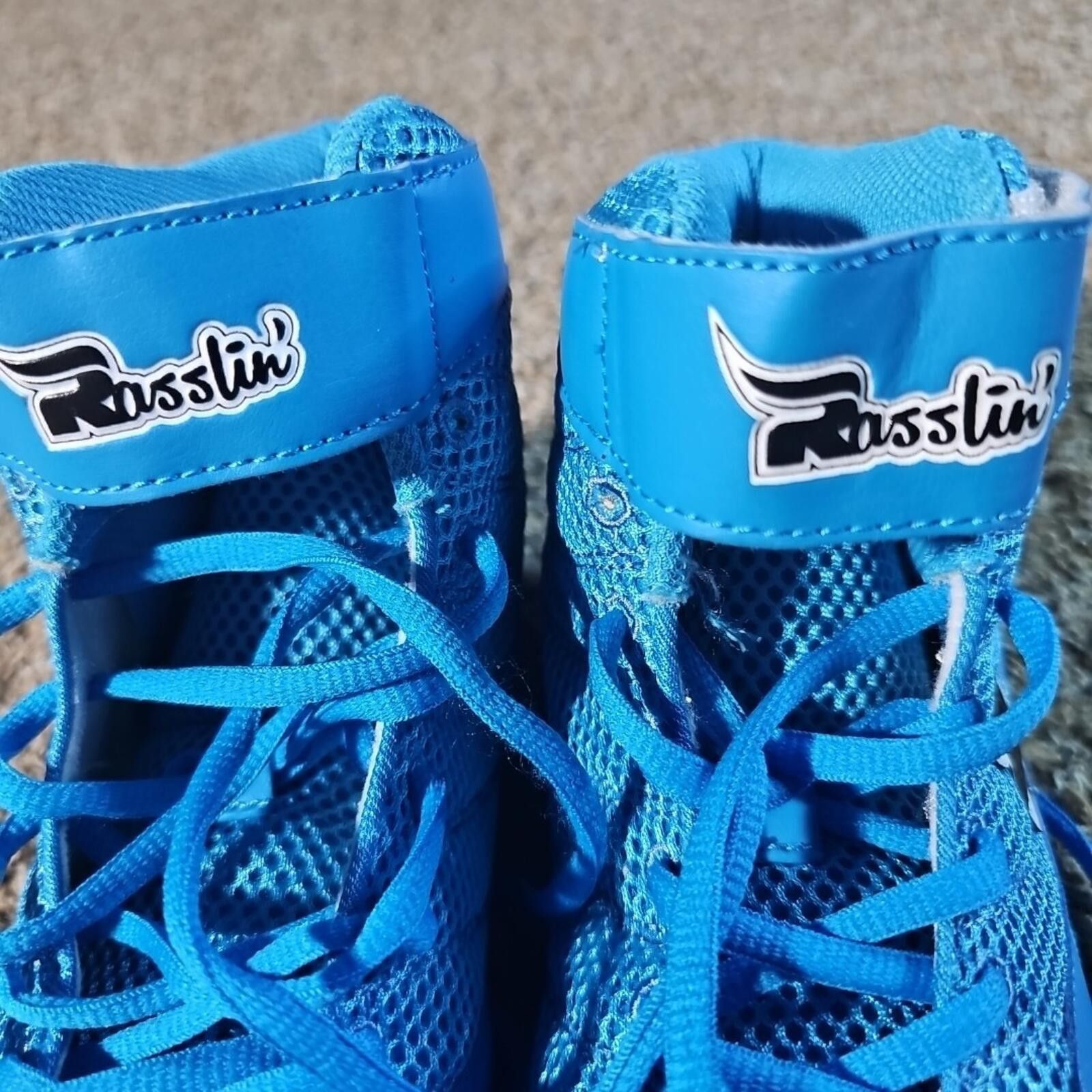 Other Rasslin' Wrestling Shoes Blue Sz 6 Size ONE SIZE - 3 Thumbnail