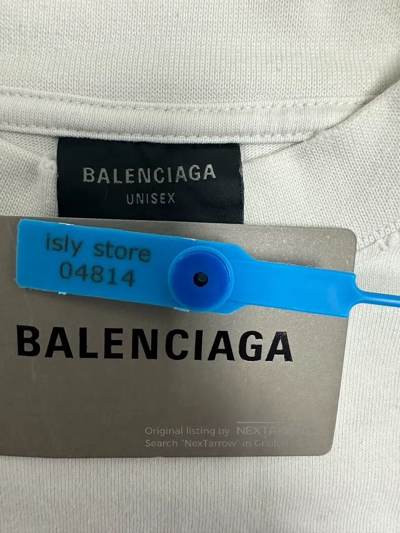 Balenciaga Balenciaga Letter Printed Long Crewneck T-Shirt Size US M / EU 48-50 / 2 - 4 Thumbnail
