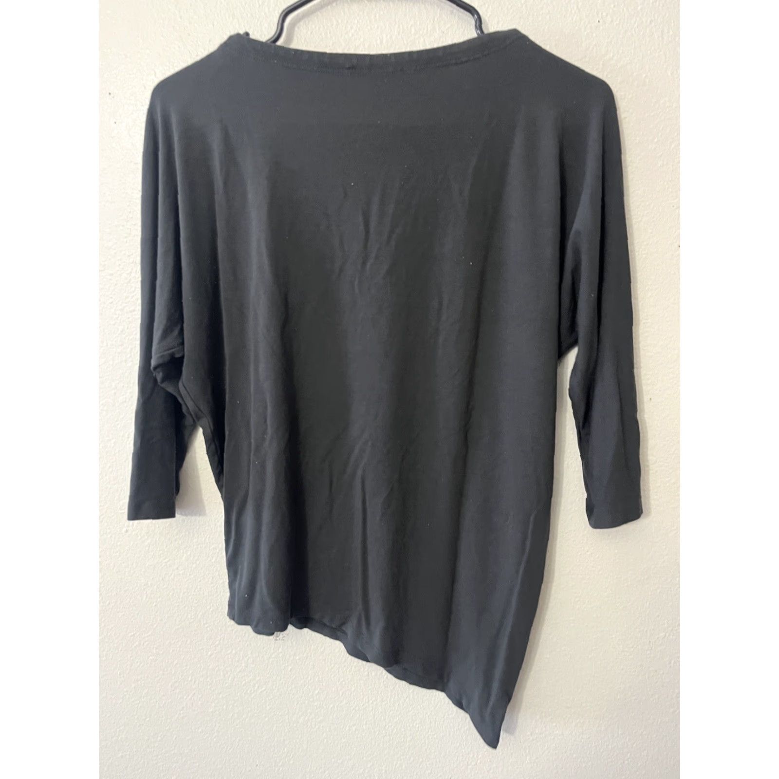 Eileen Fisher Eileen Fisher Tunic Shirt Women PS Petite 3/4 Sleeve Gray Viscose/Spandex Relaxed Casual Travel Size S / US 4 / IT 40 - 2 Thumbnail