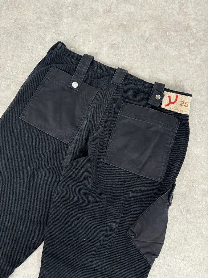 Armani AW2005 Armani Black Corduroy Cargo Wide-Leg Pants Size US 34 / EU 50 - 7 Thumbnail