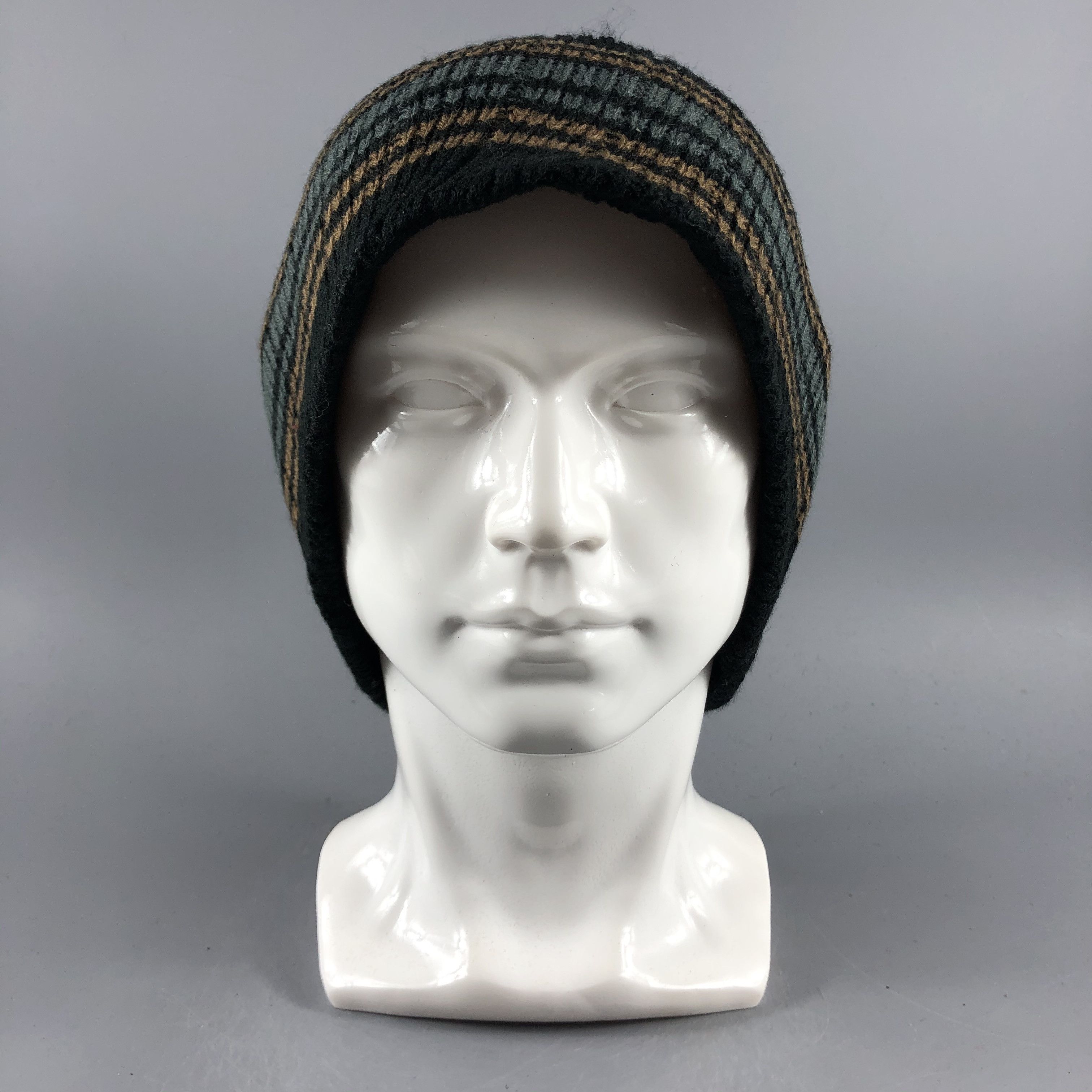 Japanese Brand × Vintage Unknown Stripe Beanie Snow Hat Snow Cap -D533 Size ONE SIZE - 6 Thumbnail