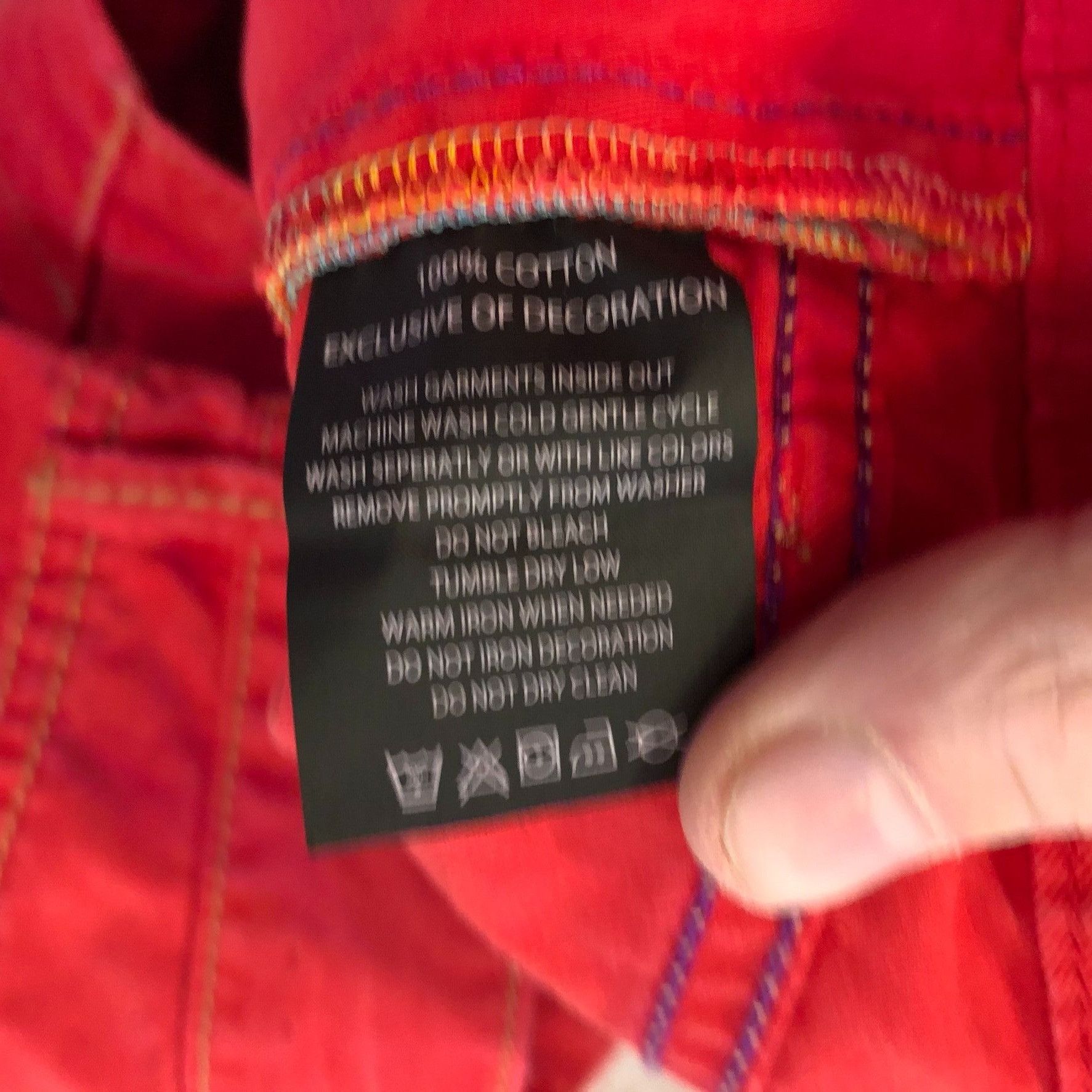 Robert Graham Robert Graham Mens Pants 40x35 Red Slim Fit Jeano Style Cott Size US 40 / EU 56 - 21 Thumbnail