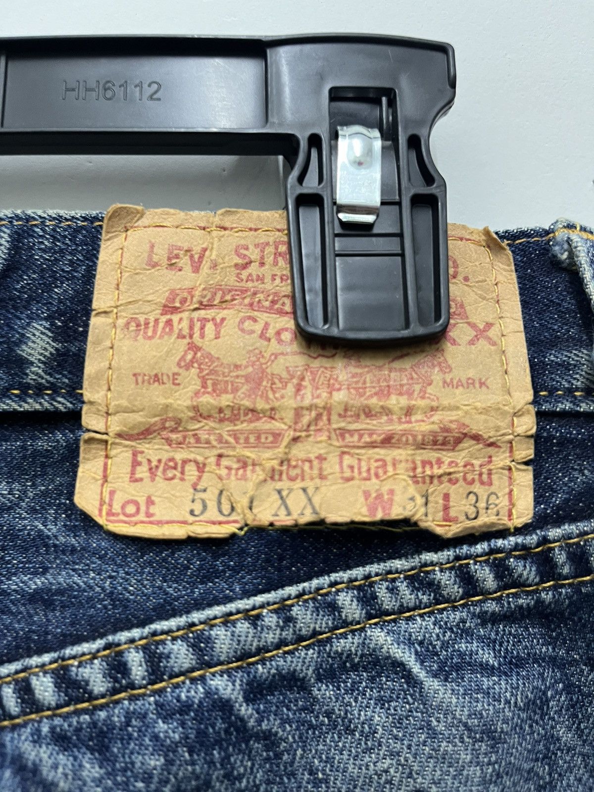 Levi's Vintage Levis 501 XX Big E Selvedge Repaired Denim W30 Size US 30 / EU 46 - 6 Thumbnail