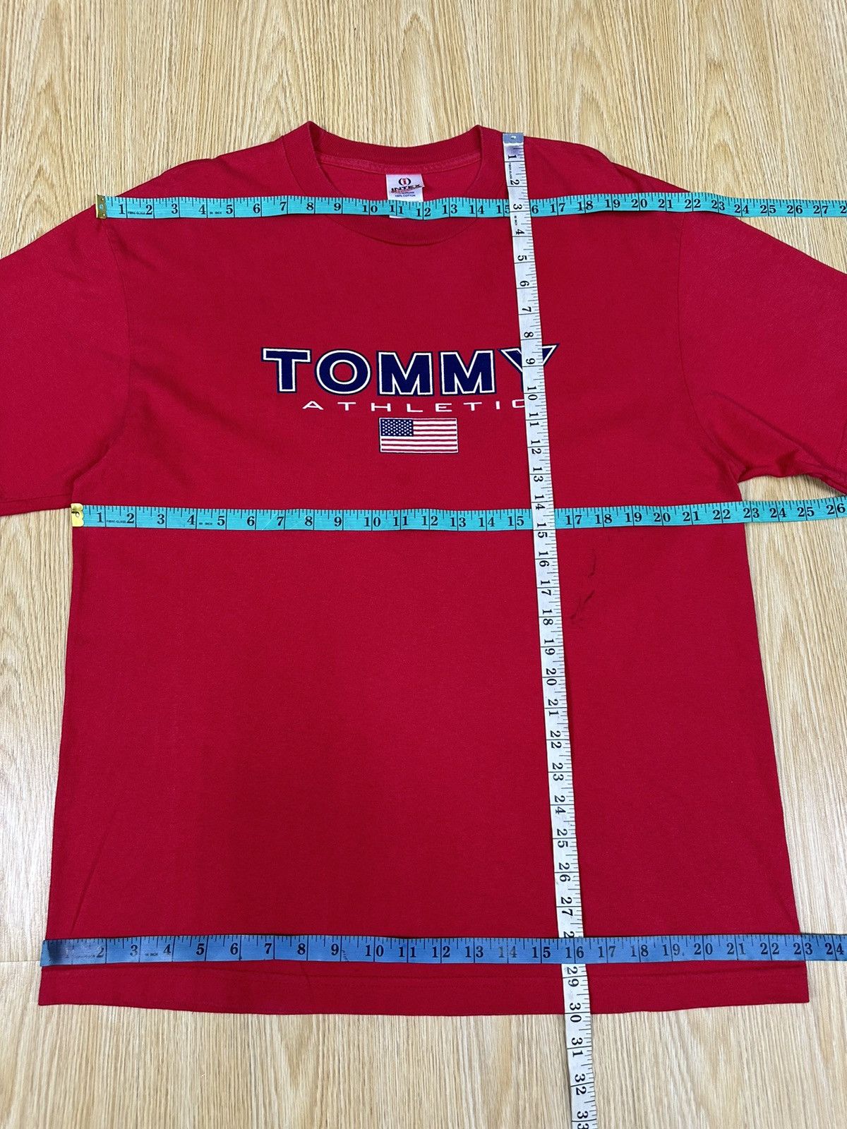 Tommy Hilfiger Vintage Tommy Athletic Usa Tshirt A356 Size US XL / EU 56 / 4 - 4 Thumbnail