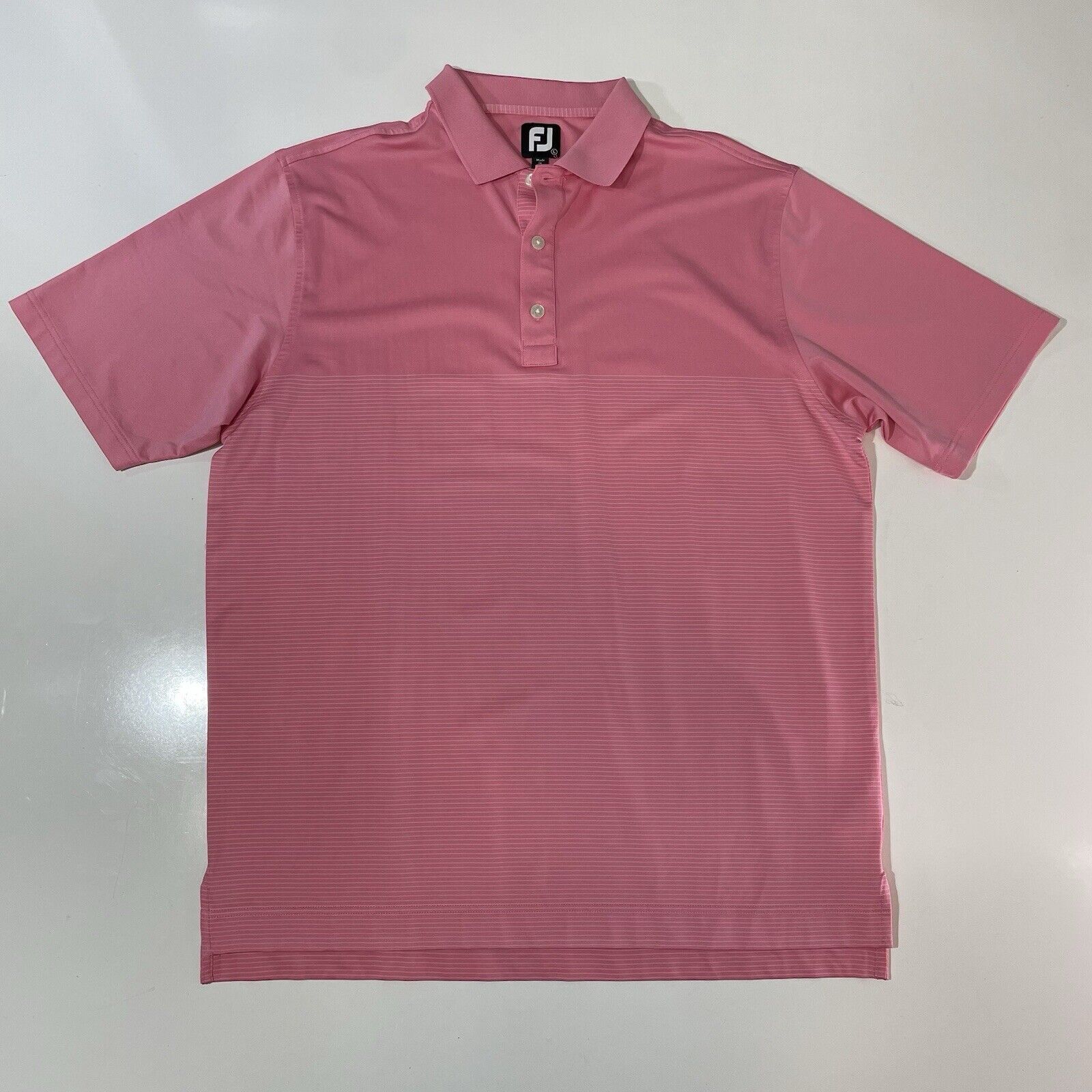 Footjoy FootJoy FJ Men’s Golf Polo Shirt Salmon Pink Sz Large Size US L / EU 52-54 / 3 - 1 Thumbnail