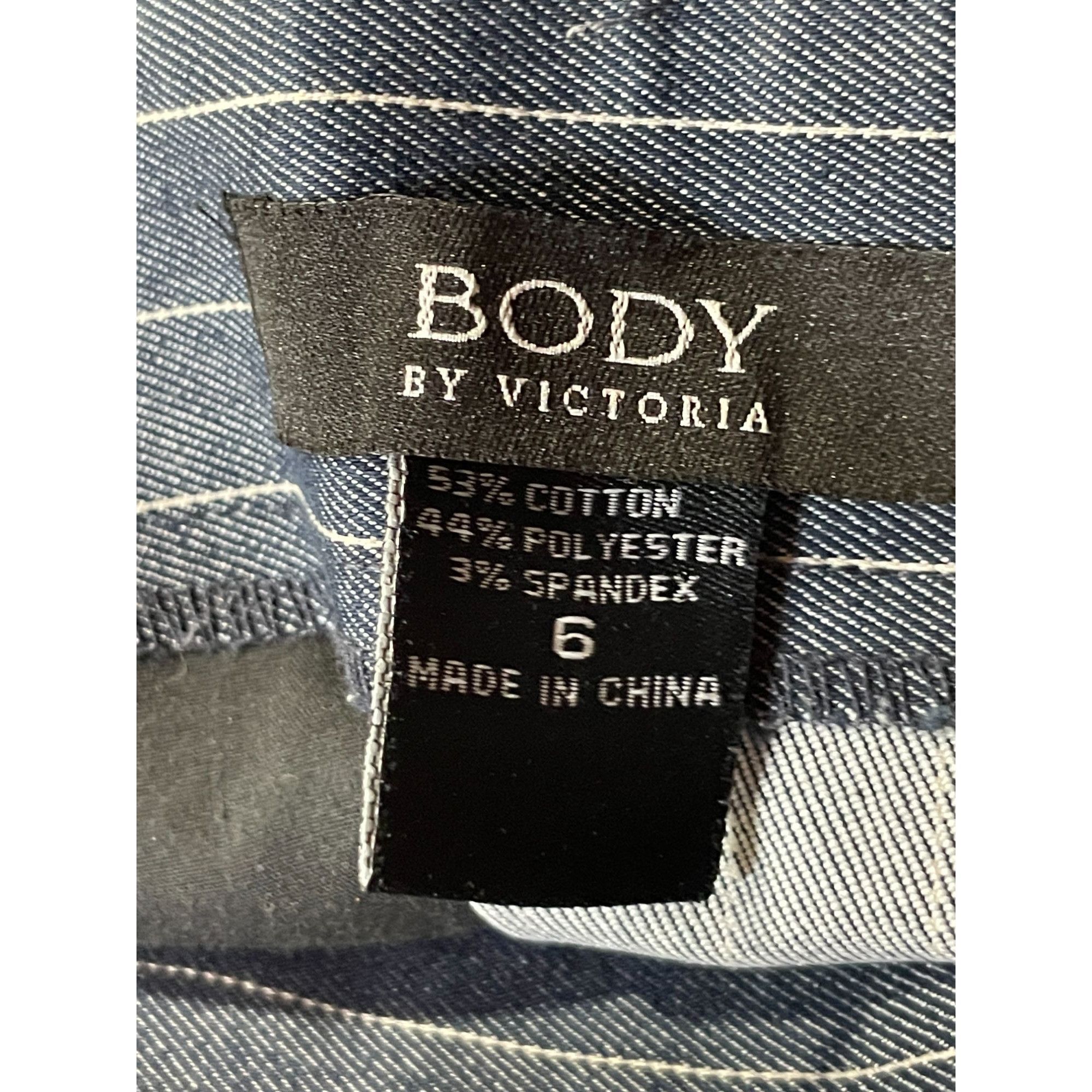 Victoria's Secret Body by Victoria Pinstripe Skirt Size 28" / US 6 / IT 42 - 2 Thumbnail