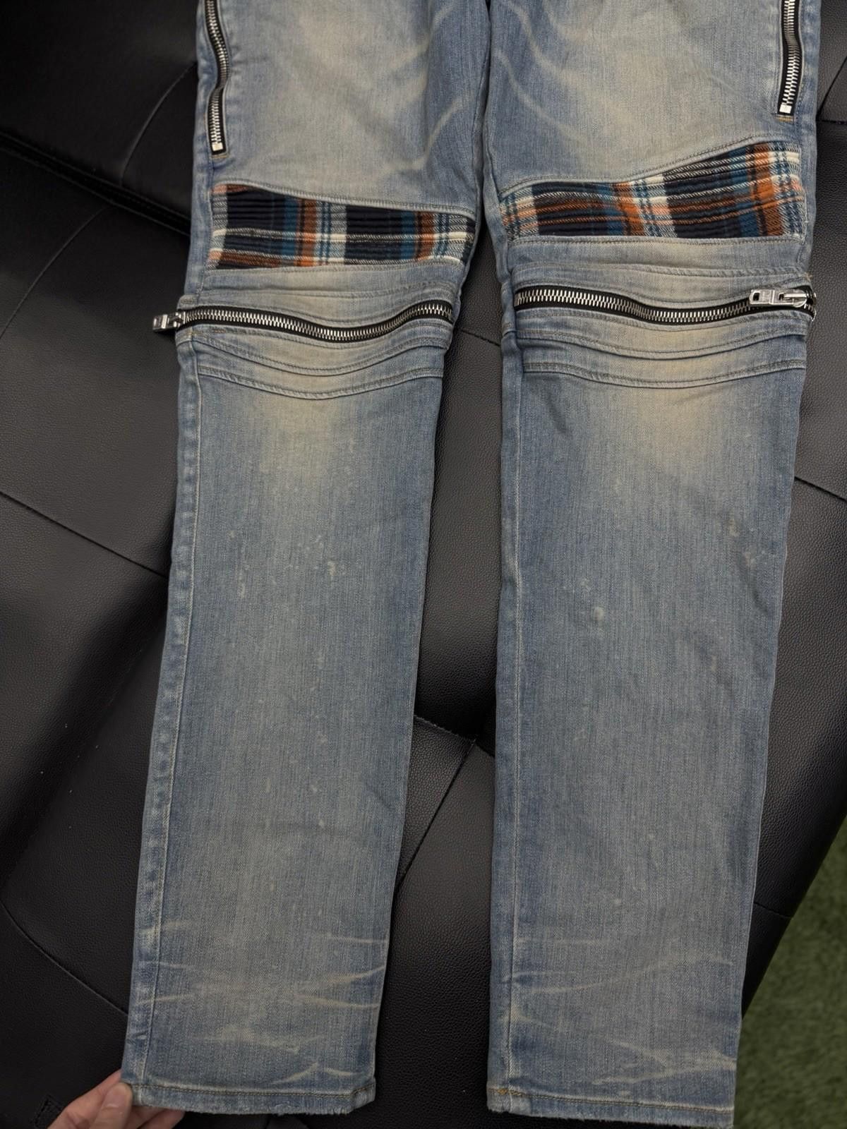 Amiri Size 38 - Amiri Blue Leg Logo Zipper Jeans Size US 38 / EU 54 - 5 Thumbnail