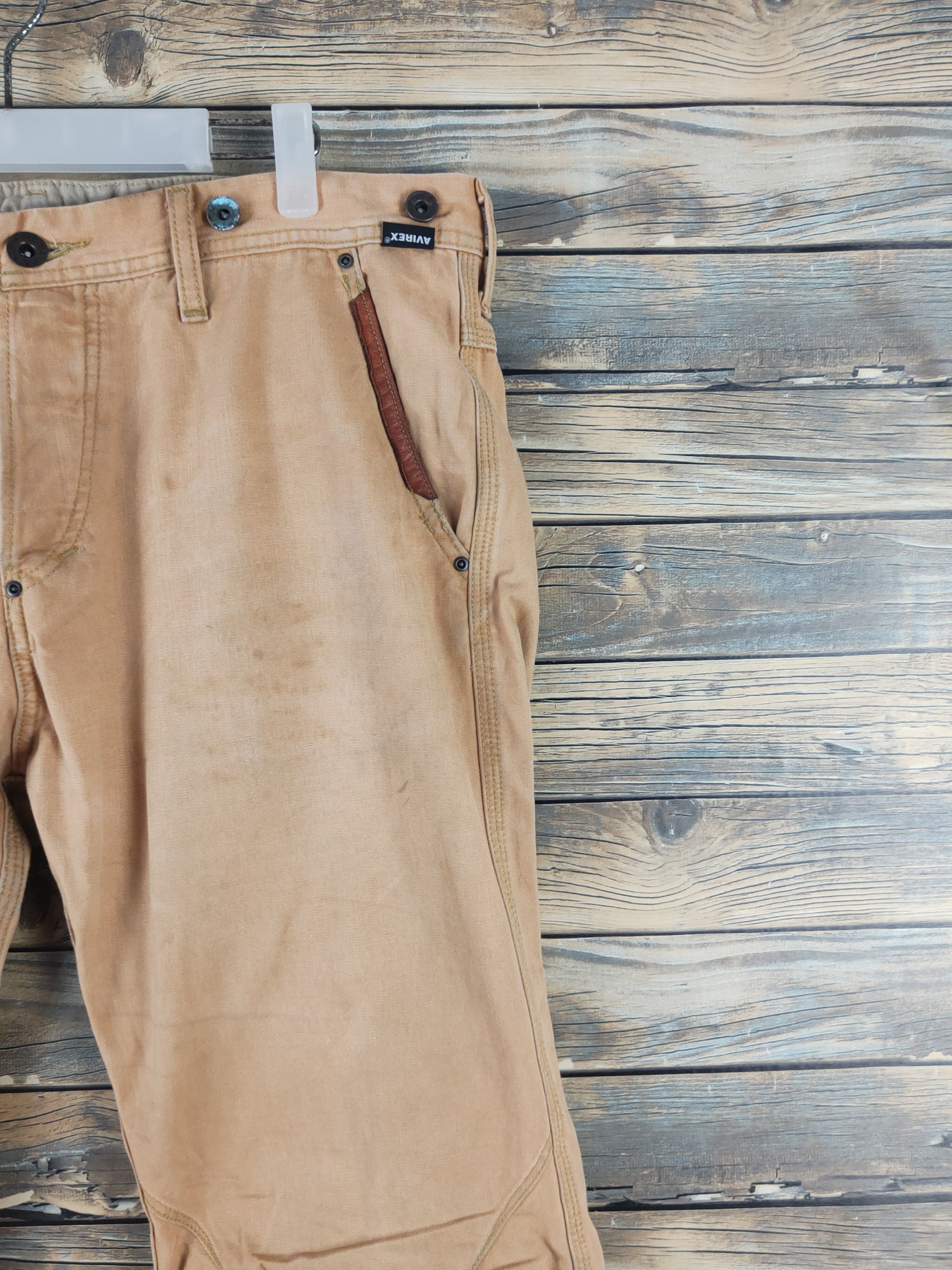Avirex DL Avirex Orange Multipocket Cargo Pants #2665 Size US 34 / EU 50 - 6 Thumbnail
