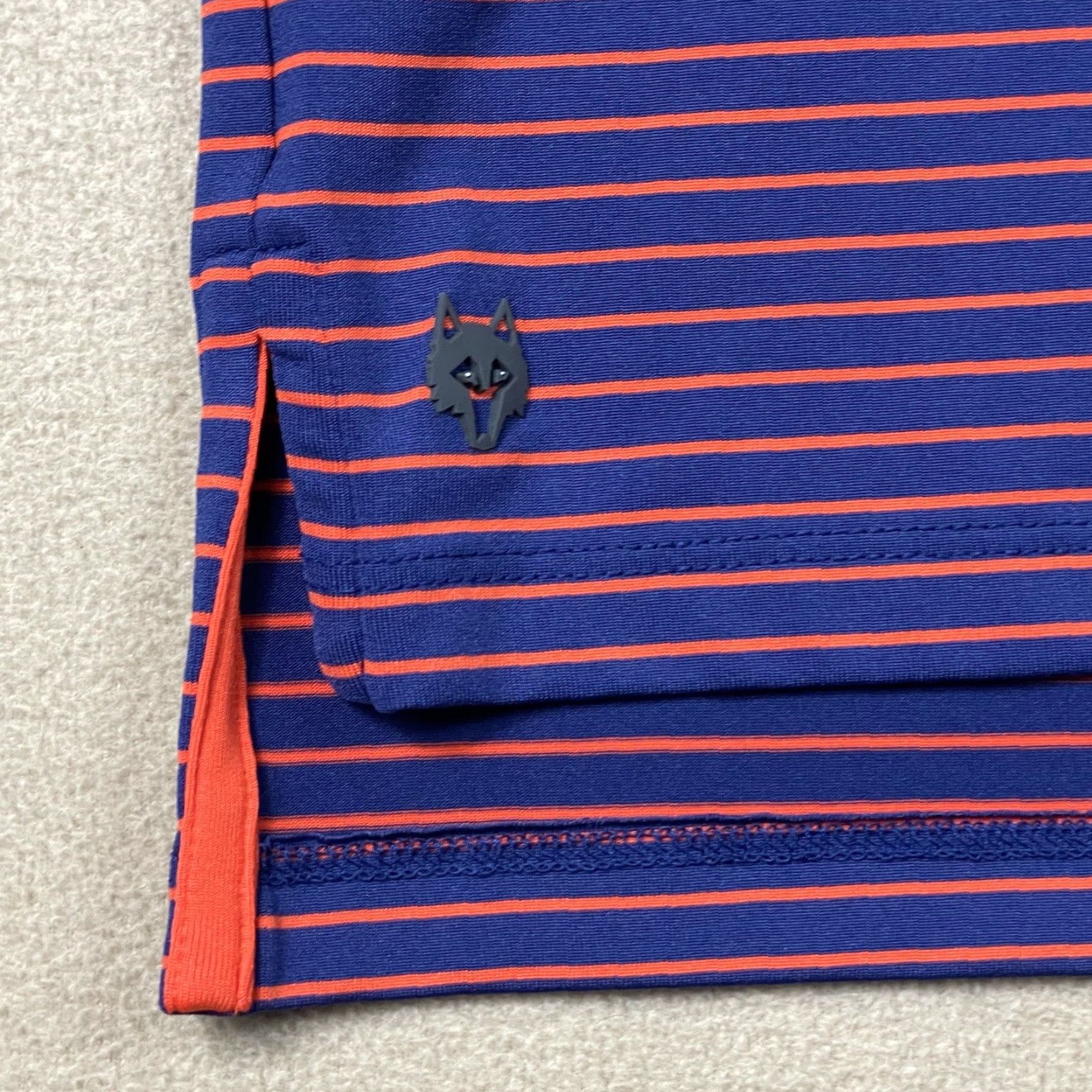 Vintage Greyson Polo Shirt Mens Large Blue Orange Striped Golf Rugby Preppy Adult Size US L / EU 52-54 / 3 - 3 Thumbnail