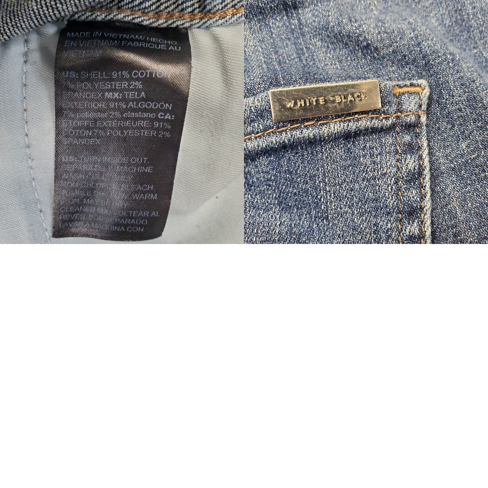Vintage Womens The Everyday Soft Skinny Jeans Blue 14 High Rise Curvy Easy Care 5-Pocket Denim Pants Size 36" / US 14 / IT 50 - 8 Thumbnail