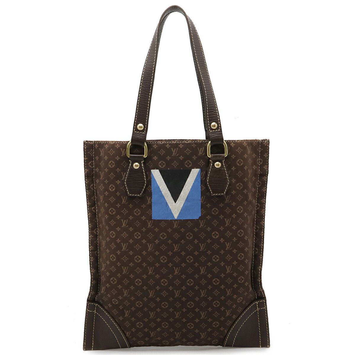Louis Vuitton Louis Vuitton Monogram Mini Initiale Tote Bag M40023 Canvas Tote Bag M40023 in Brown, Women's