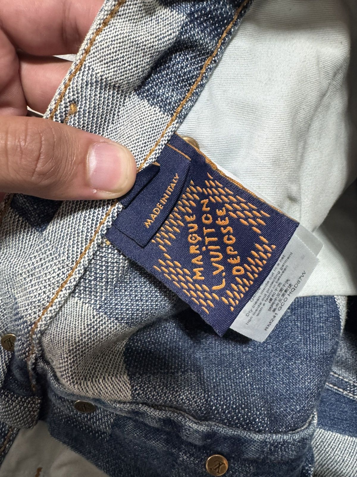 Louis Vuitton Louis Vuitton Pixel Denim Jeans Size 32 Size US 32 / EU 48 - 5 Thumbnail