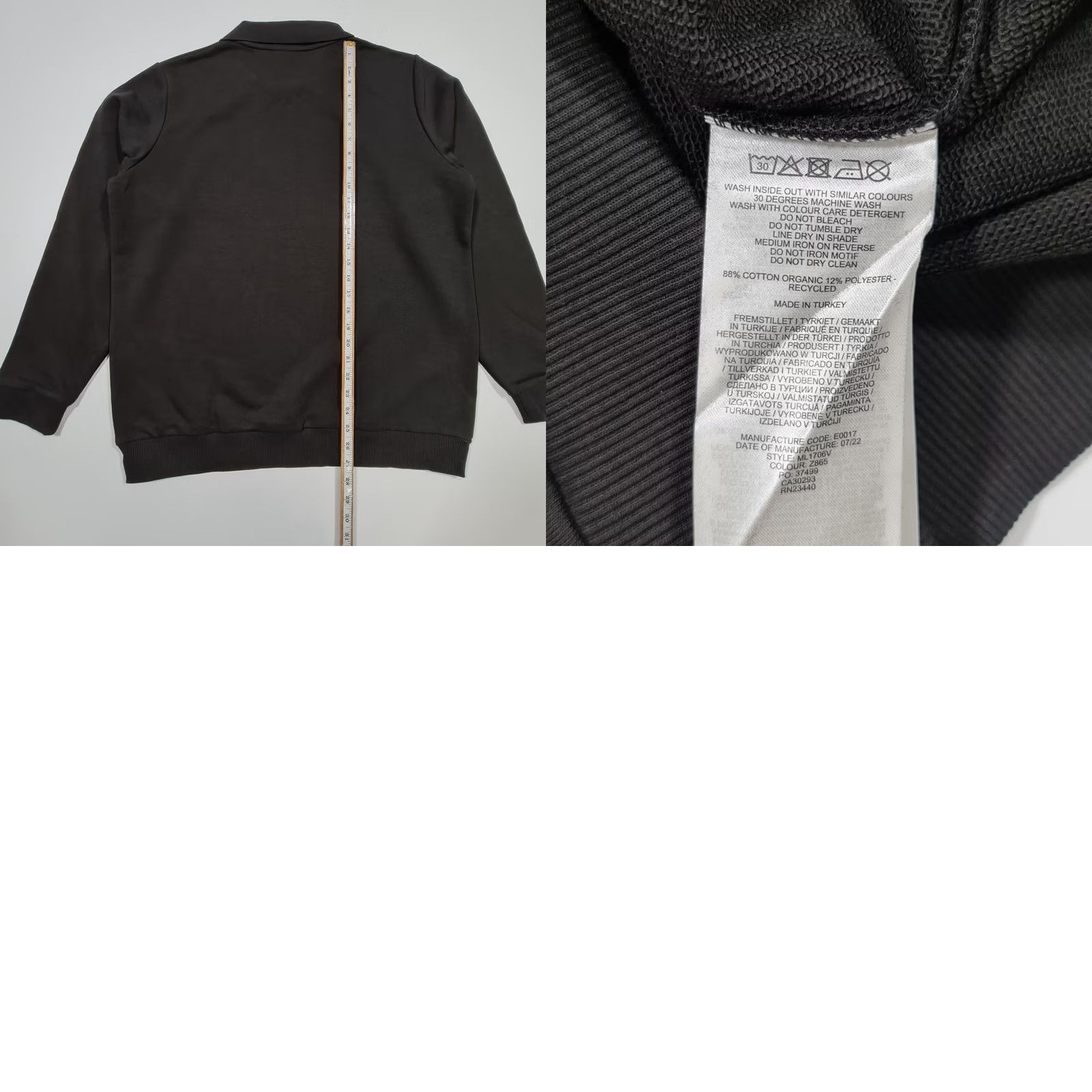 Lyle & Scott Lyle & Scott Mens Sweatshirt Black Medium Collared Neck Pullover Logo Size US M / EU 48-50 / 2 - 8 Thumbnail