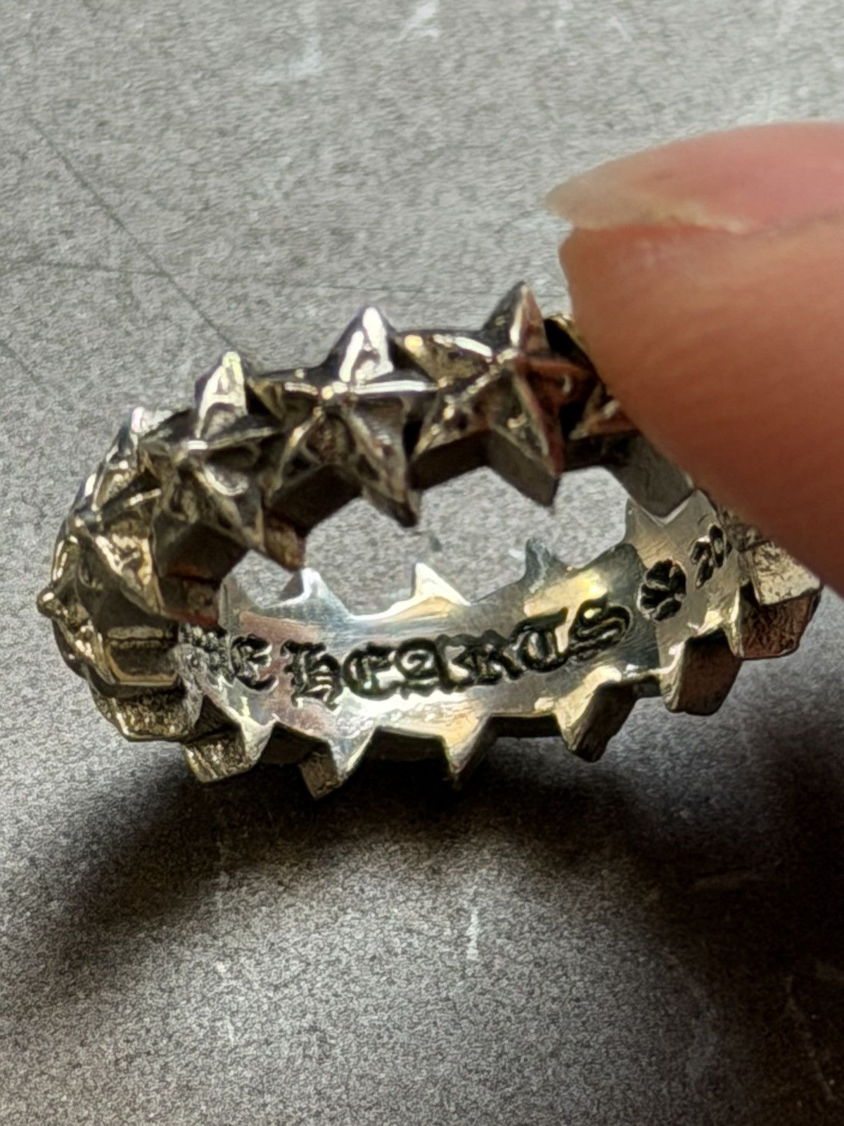 Chrome Hearts Ch 5 Point Star Ring 4.5 Size ONE SIZE - 8 Thumbnail