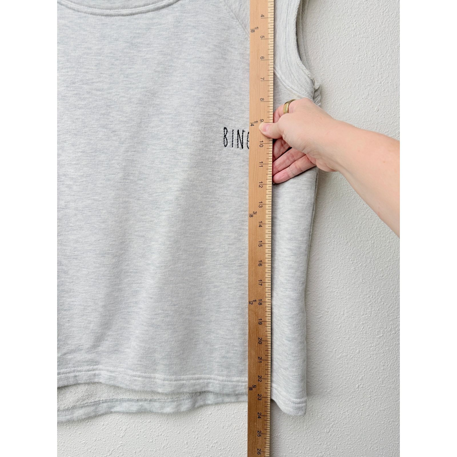 Anine Bing Anine Bing Gray Sleeveless Sweater Minimalist Logo Top SM Size S / US 4 / IT 40 - 12 Thumbnail