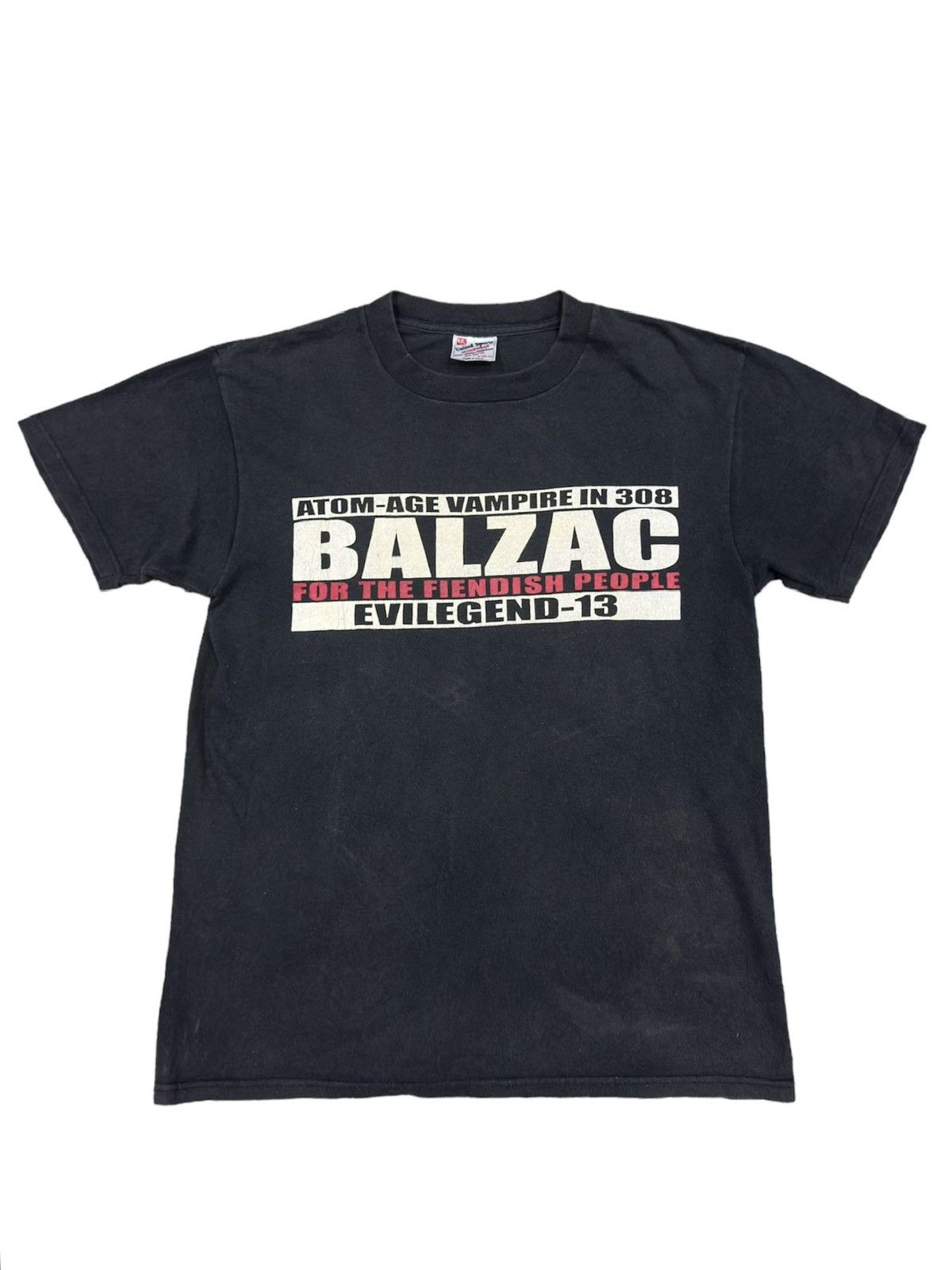 image of Band Tees x Tour Tee Vintage Balzac 90's Tour Japan Horror Punk in Black, Men's (Size Medium)