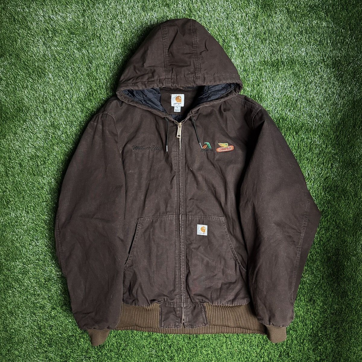 Carhartt Vintage Carhartt x Dekalb Brown Canvas Hooded Work Jacket Size US XL / EU 56 / 4 - 1 Thumbnail