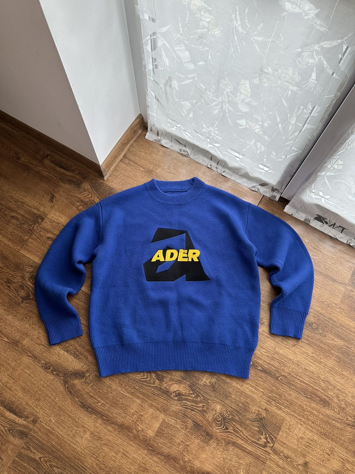 Ader Error Ader Error Oversized Logo-Appliquéd Wool Sweater - Blue 